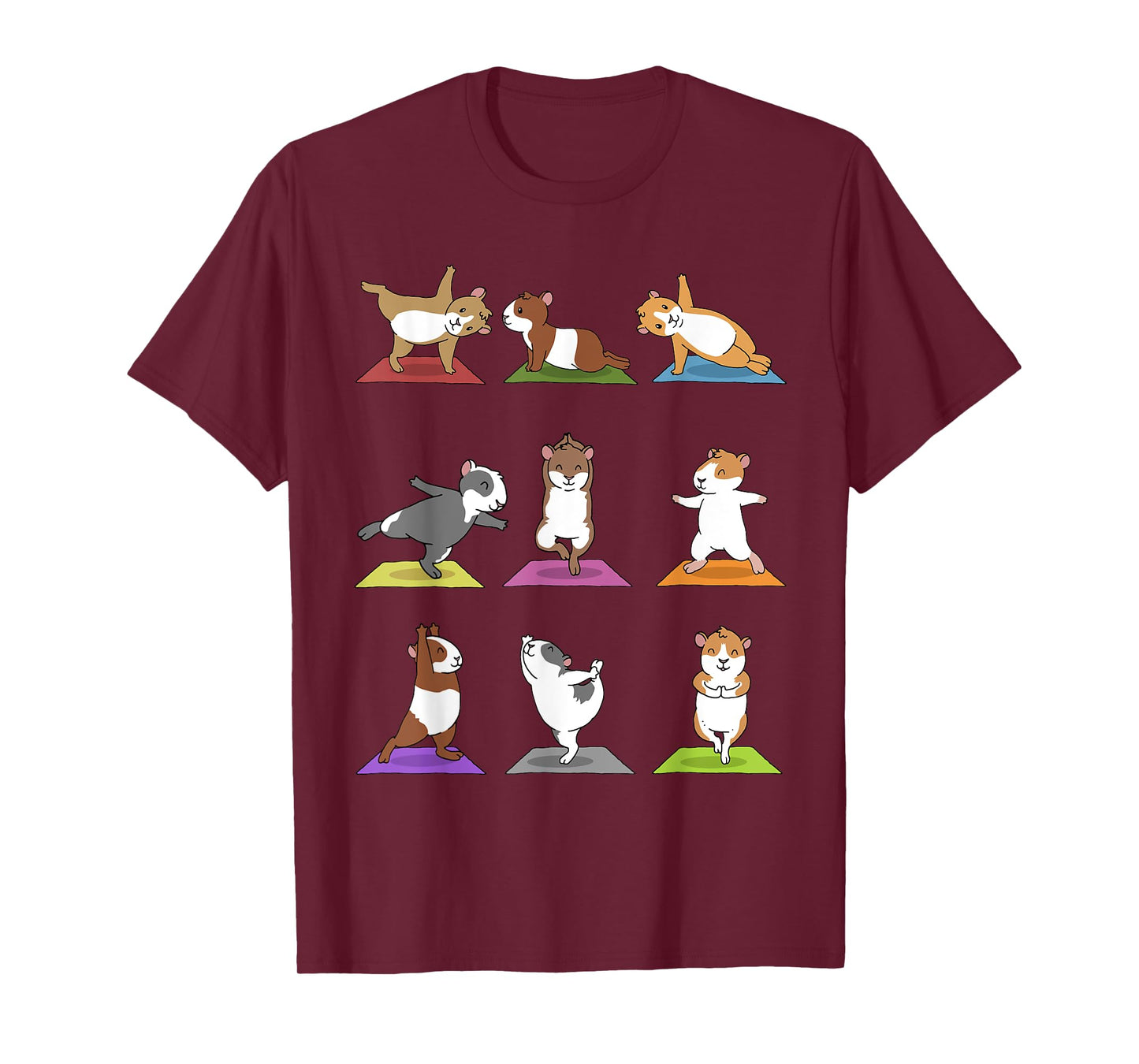 Guinea Pig T-Shirt Funny Guinea Pigs In Yoga Poses Tee T-Shirt