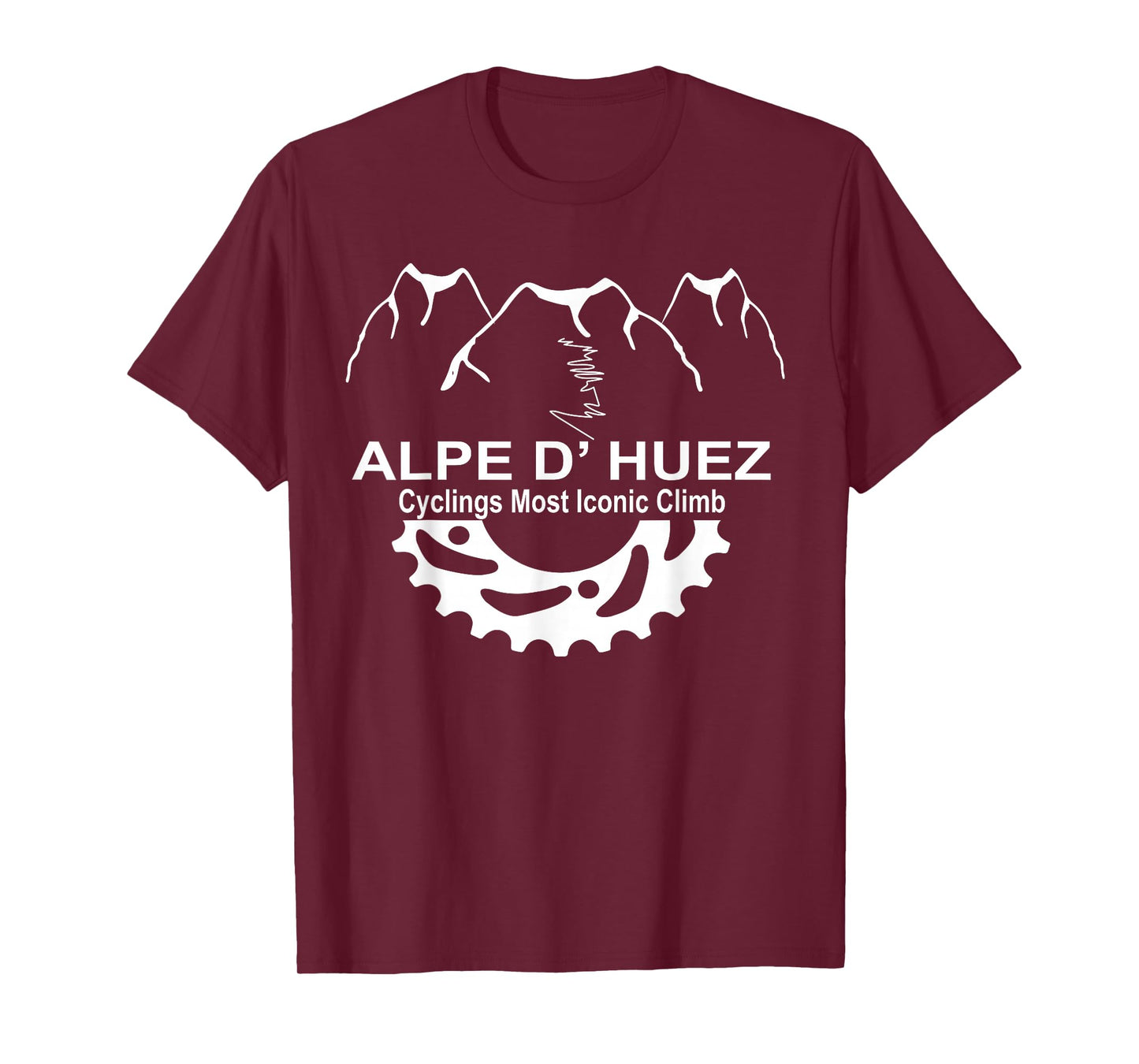 France Alpe D' Huez Climb Novelty Cycling Gift T Shirt T-Shirt