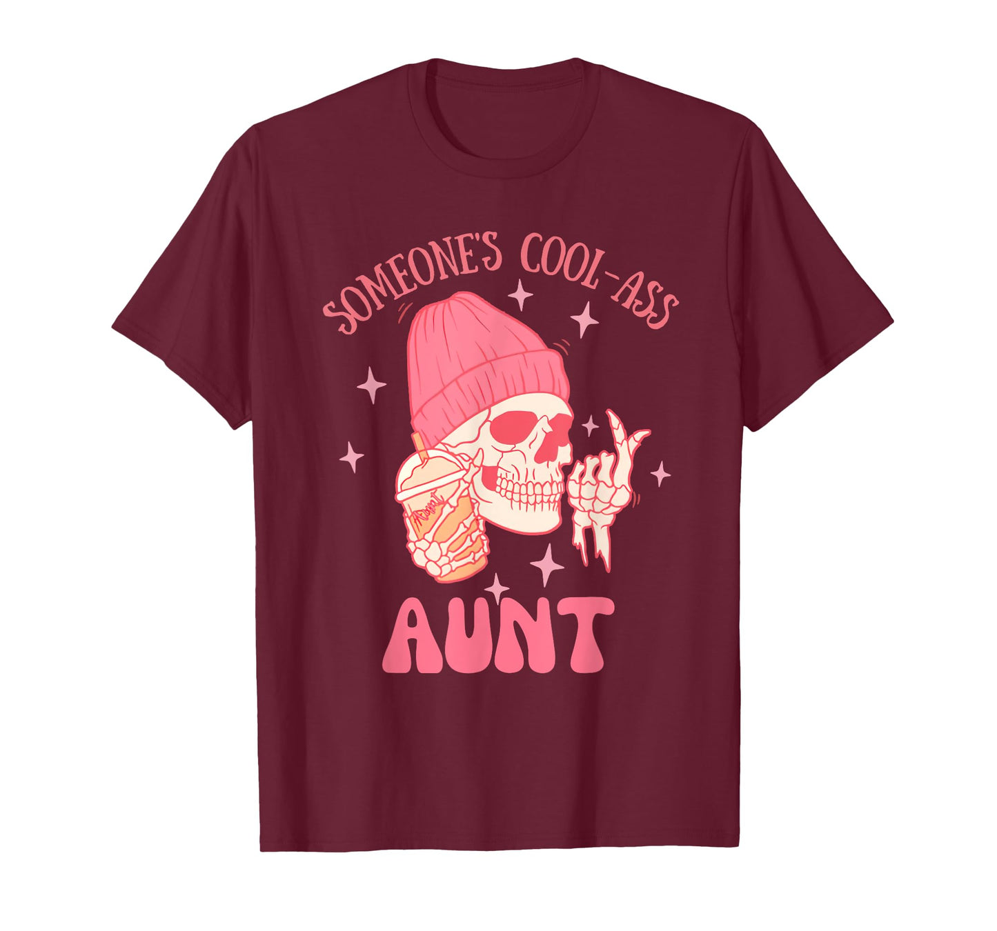 Someone's Cool Ass Aunt Cool Auntie Club Skull Skeleton T-Shirt