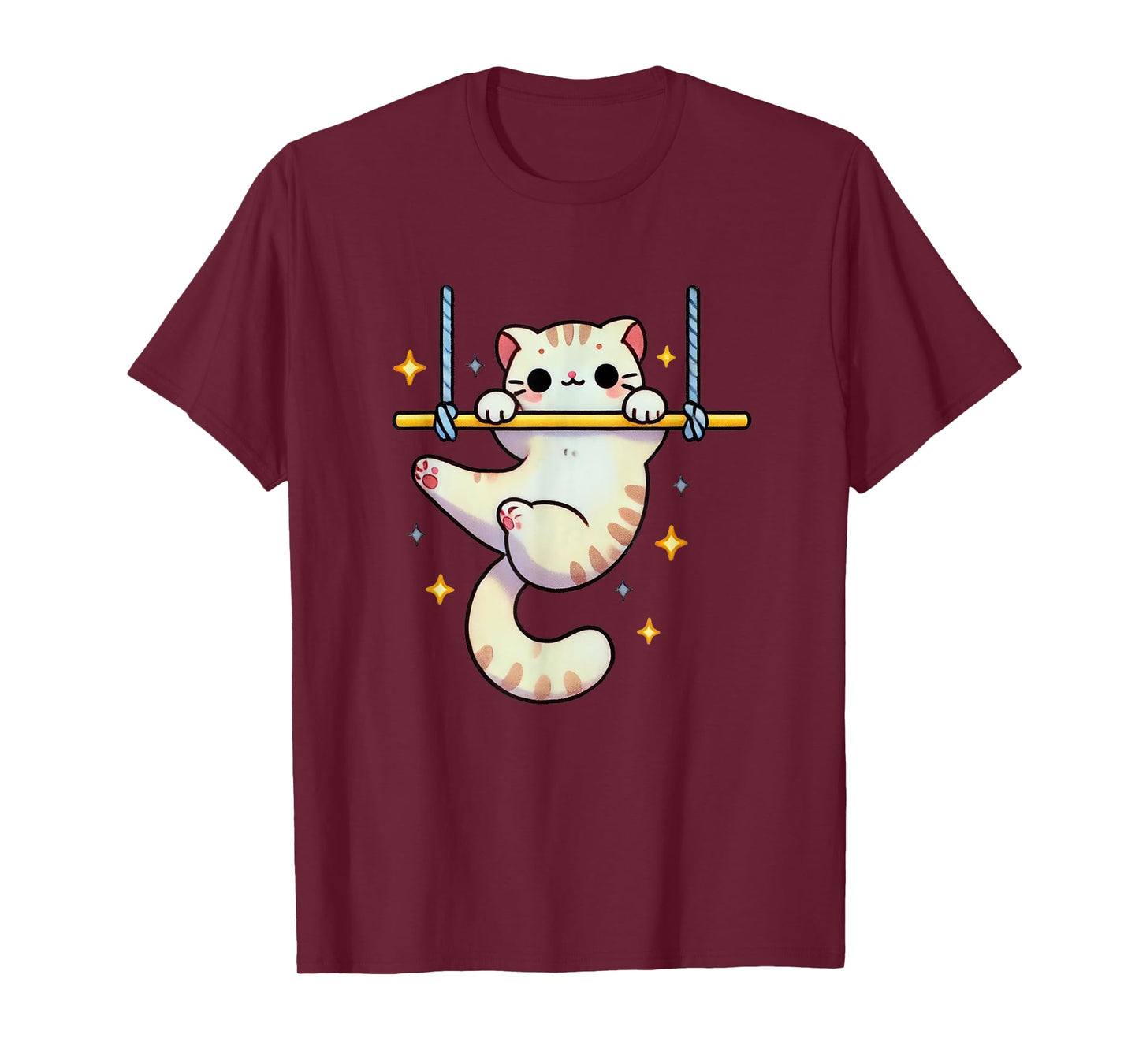Hang In There Aerial Kitty Aerialist Cat Trapeze Men Women Kids T-Shirt