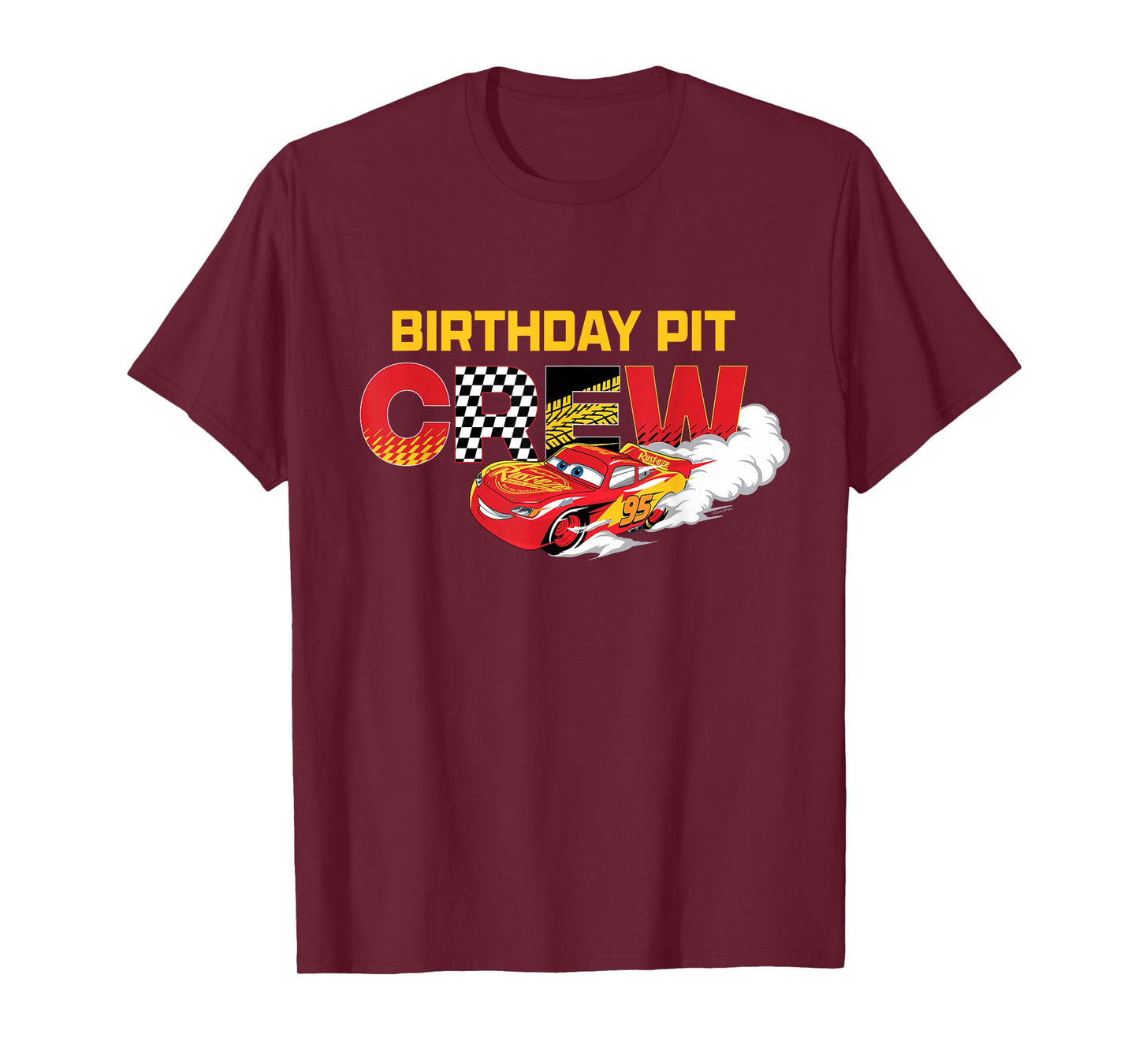 Disney & Pixar's Cars Birthday Pit Crew Lightning McQueen T-Shirt