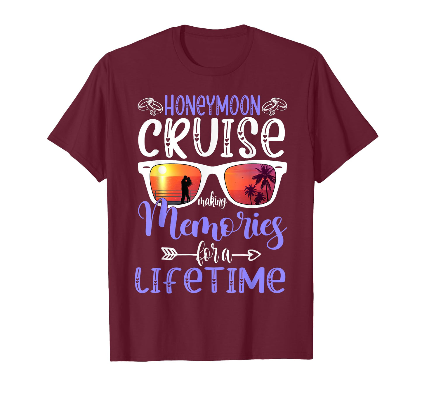 Husband Wife Our Wedding Anniversary Honey Moon Cruise Trip T-Shirt