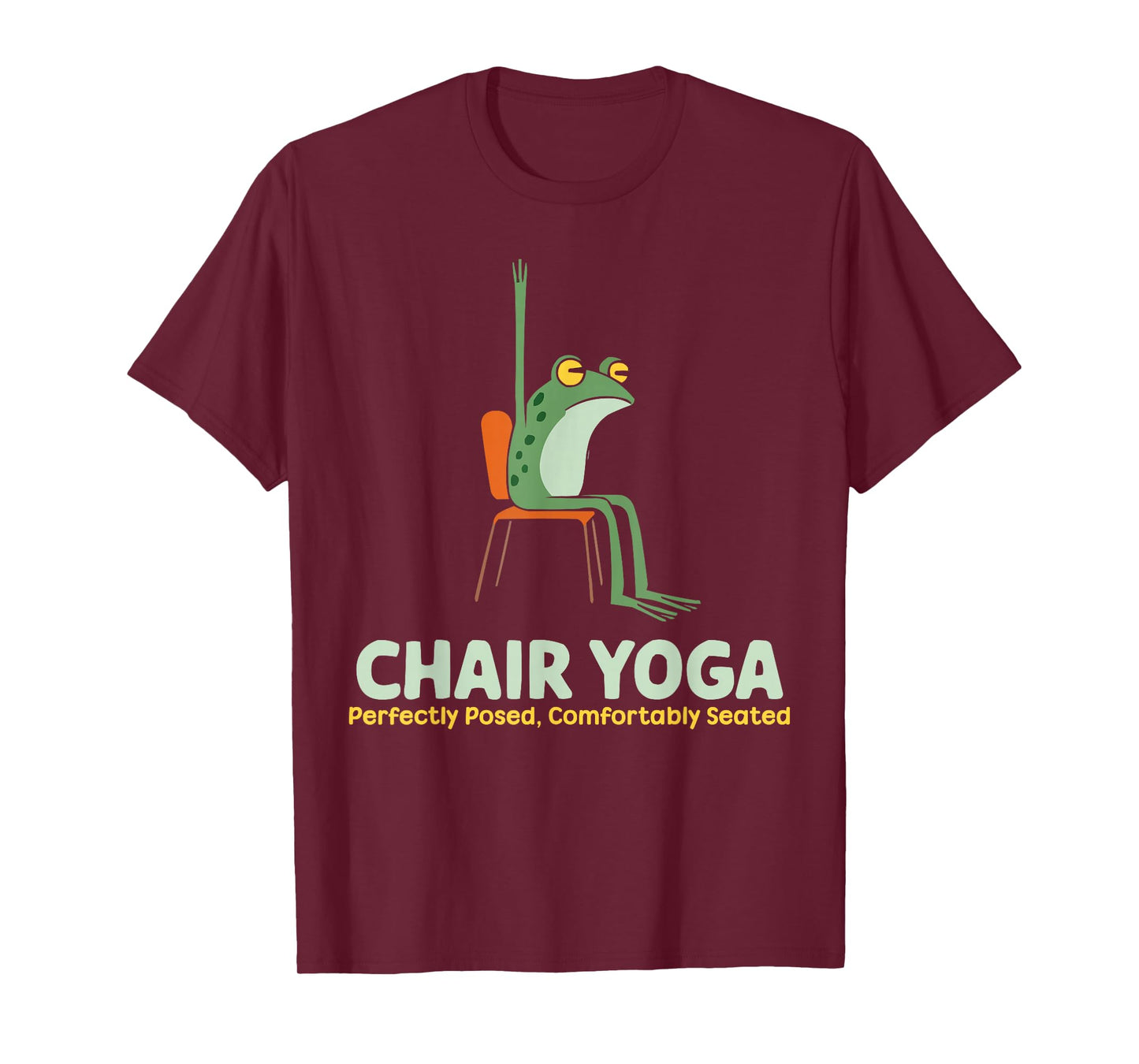 Chair Yoga Exercise Zen Fitness Workout Yoga Instructor T-Shirt