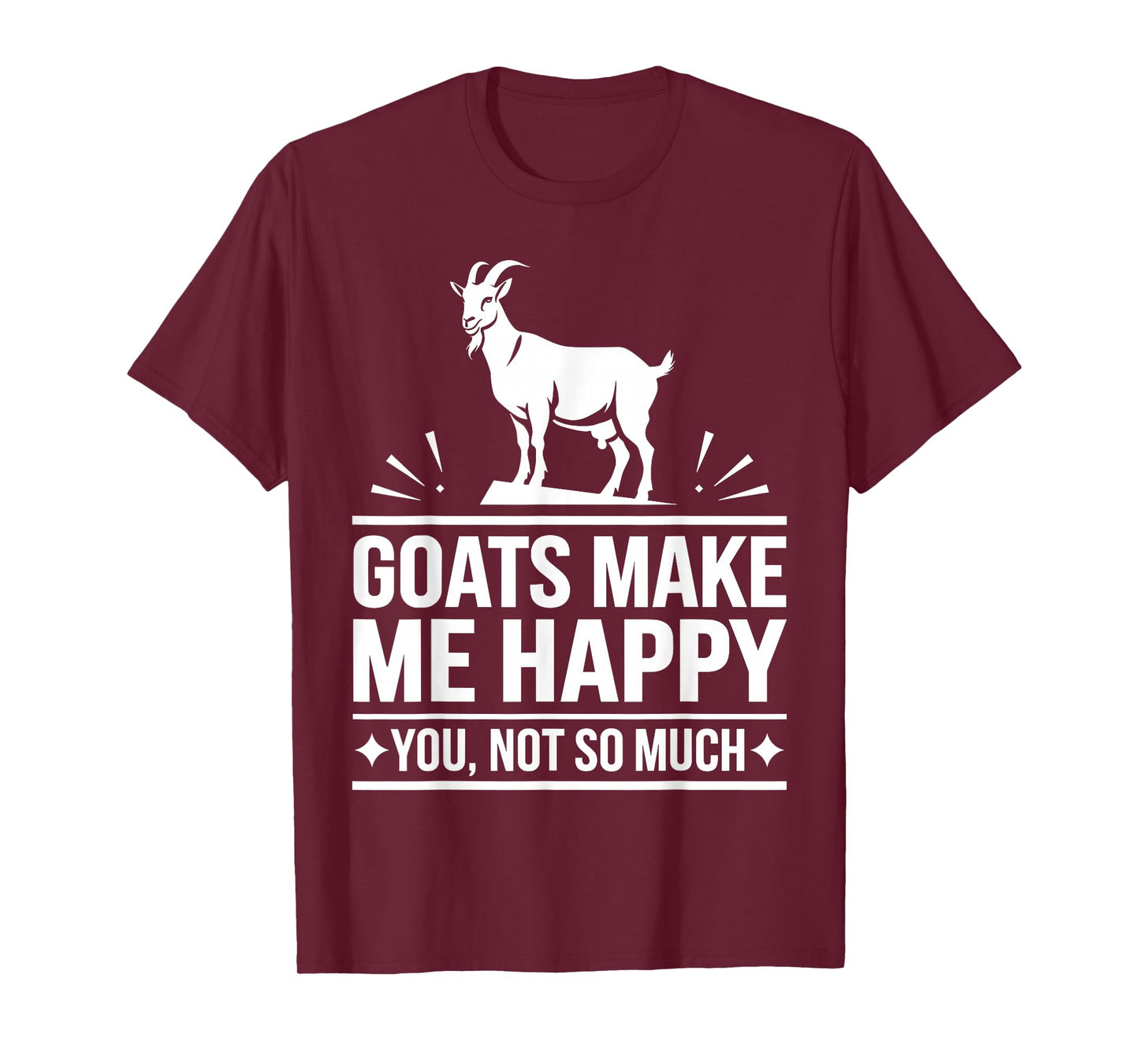 Cute Goat Design for Men Women Kids Animal Farmer Goat Lover T-Shirt