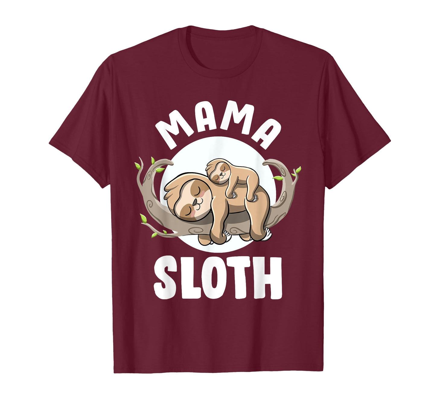 Mama Sloth Cute Pregnancy Announcement Mom to be Sloth Mama T-Shirt