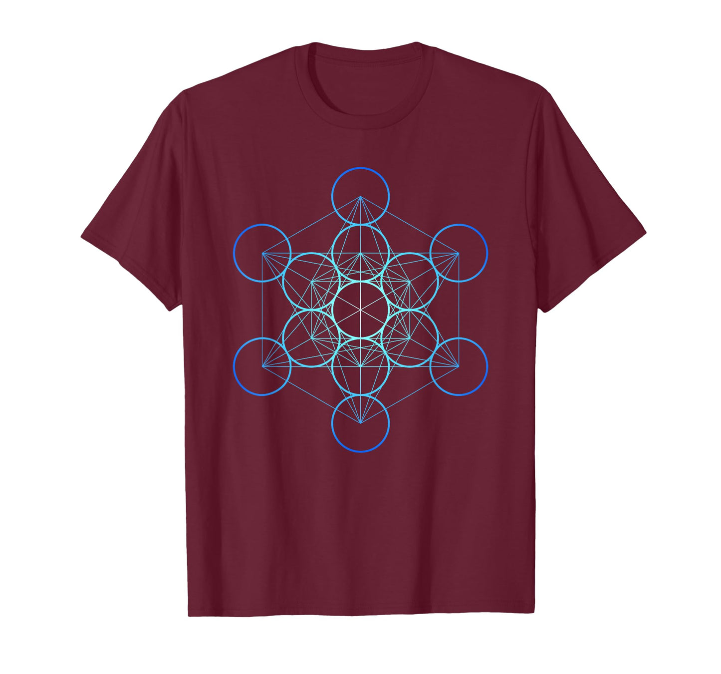 Indigo Metatron's Cube, Sacred Geometry T-Shirt T-Shirt