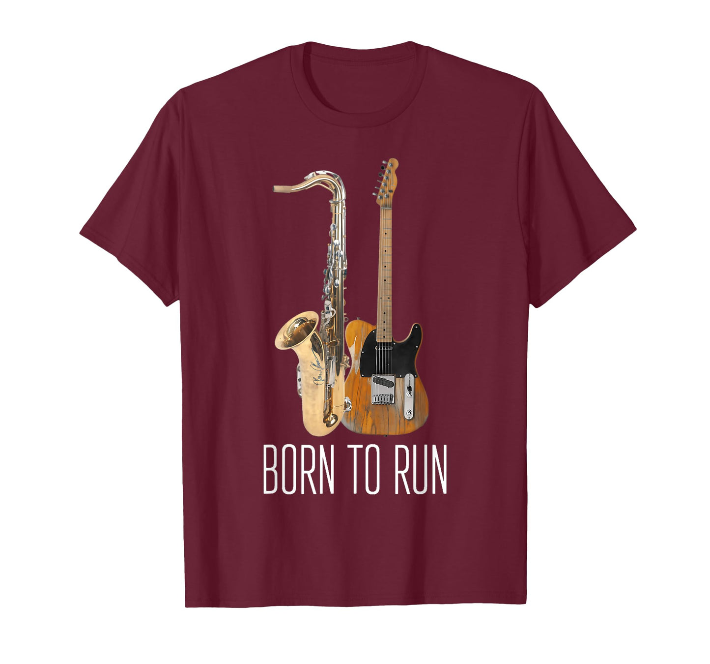 31 Born To Run Saxophone Vintage Music Amp Guitar Active T-Shirt