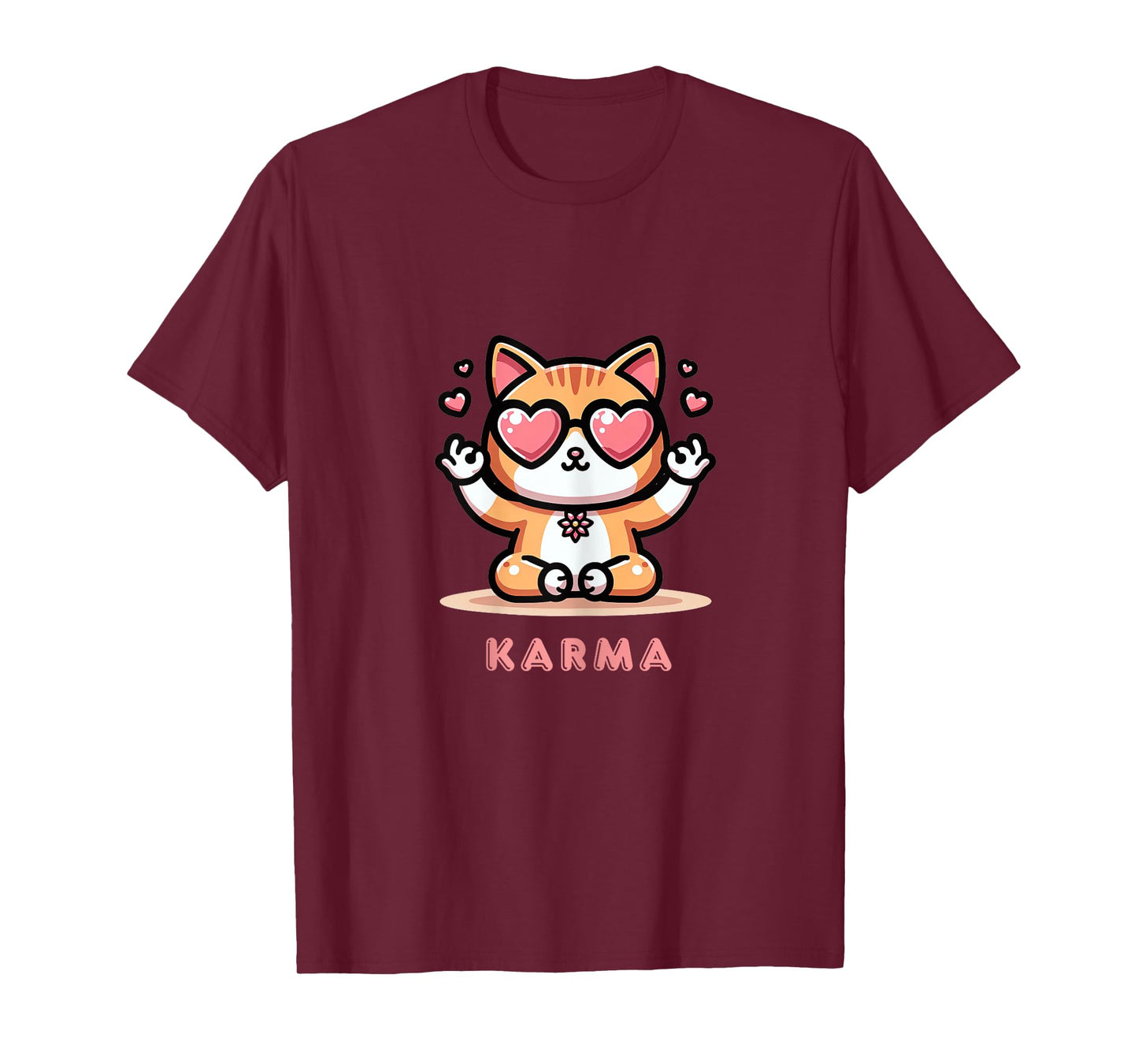 Karma Cat T-Shirt for Women Girls Kids