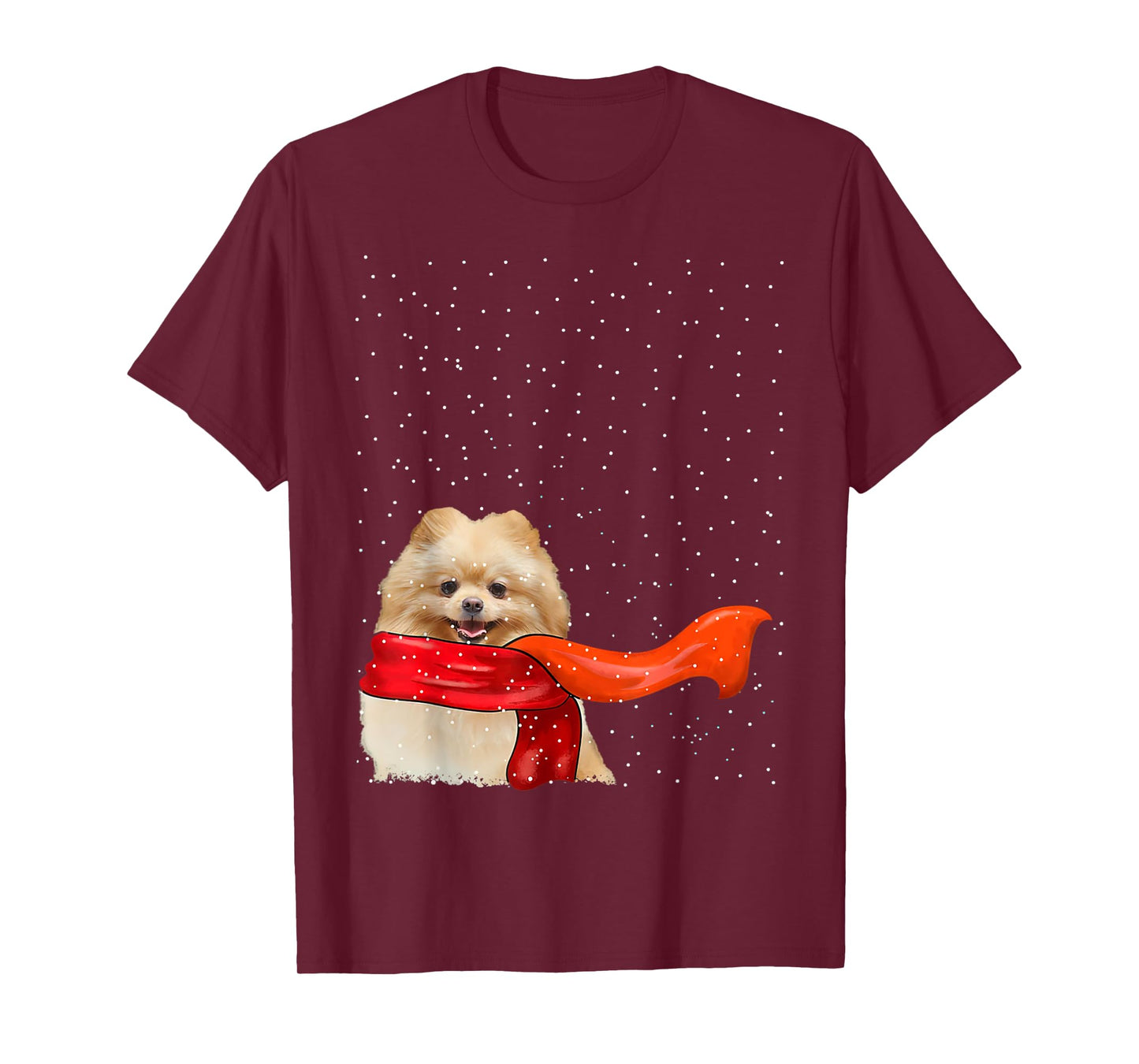 Pomeranian Dog Winter Christmas Sweater Xmas Pet T-Shirt for Men Women