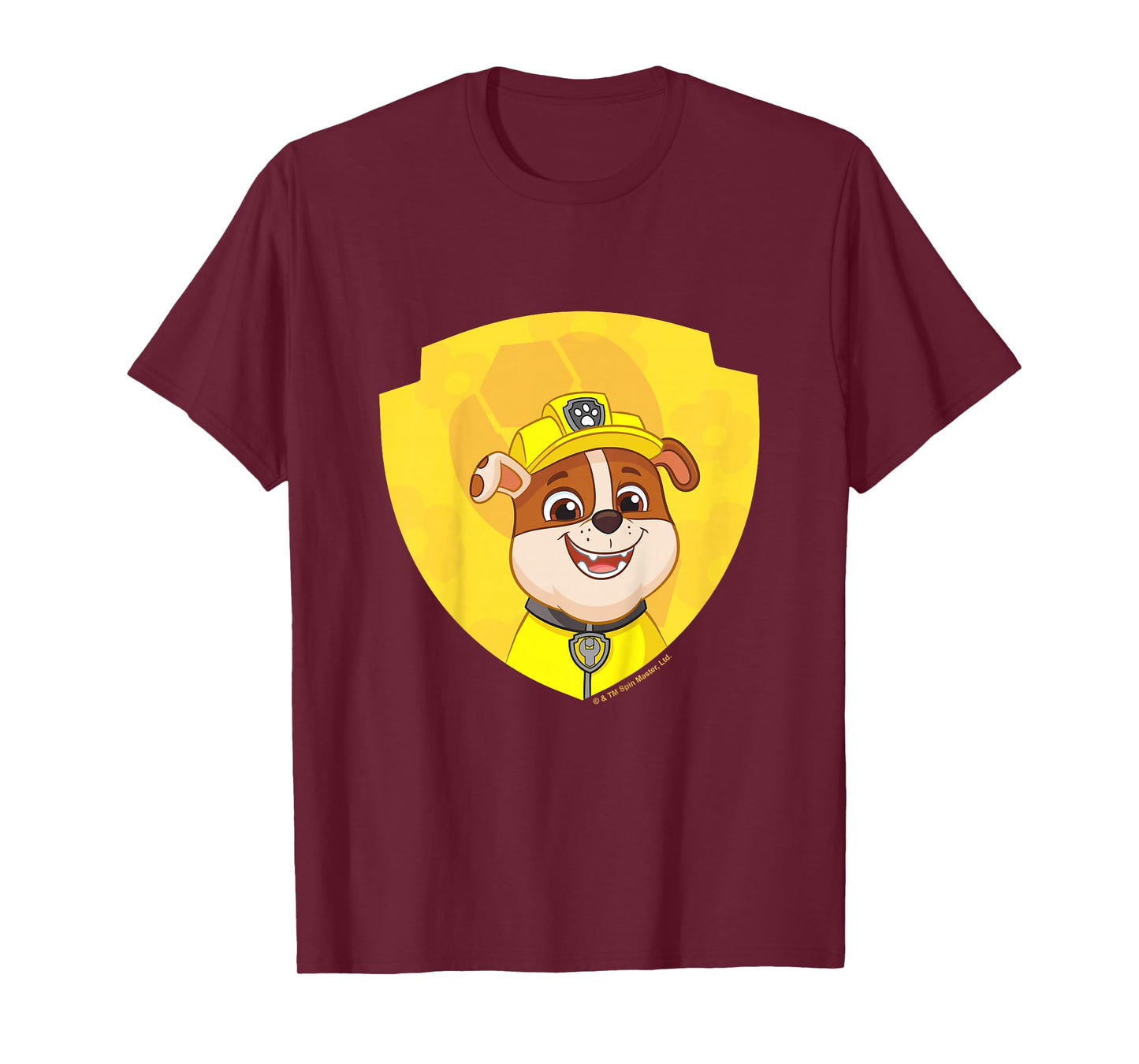 PAW Patrol Rubble Big Chest Shield Emblem T-Shirt