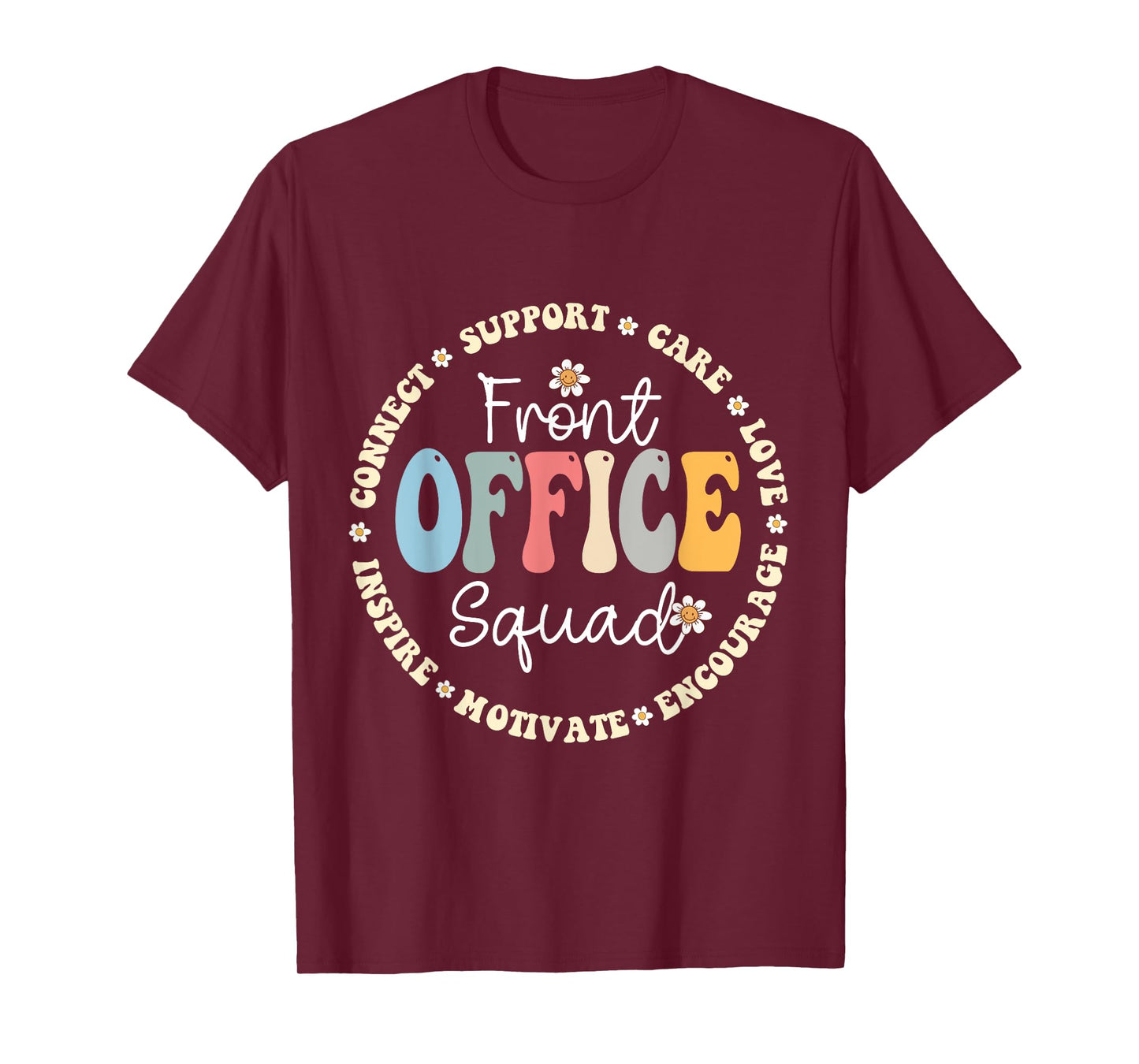 Retro School Secretary Admin Appreciation Front Office Squad T-Shirt