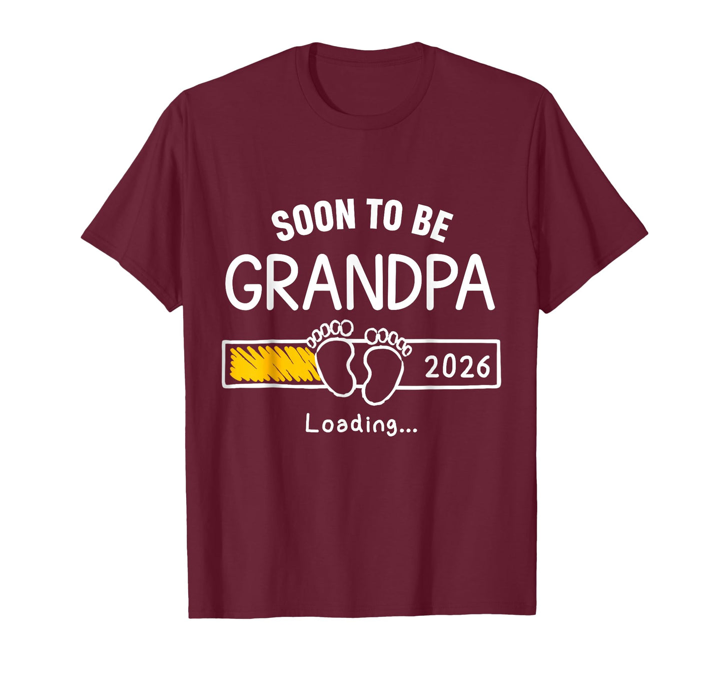 Soon to Be Grandpa 2026 Loading Pregnancy Announcement T-Shirt