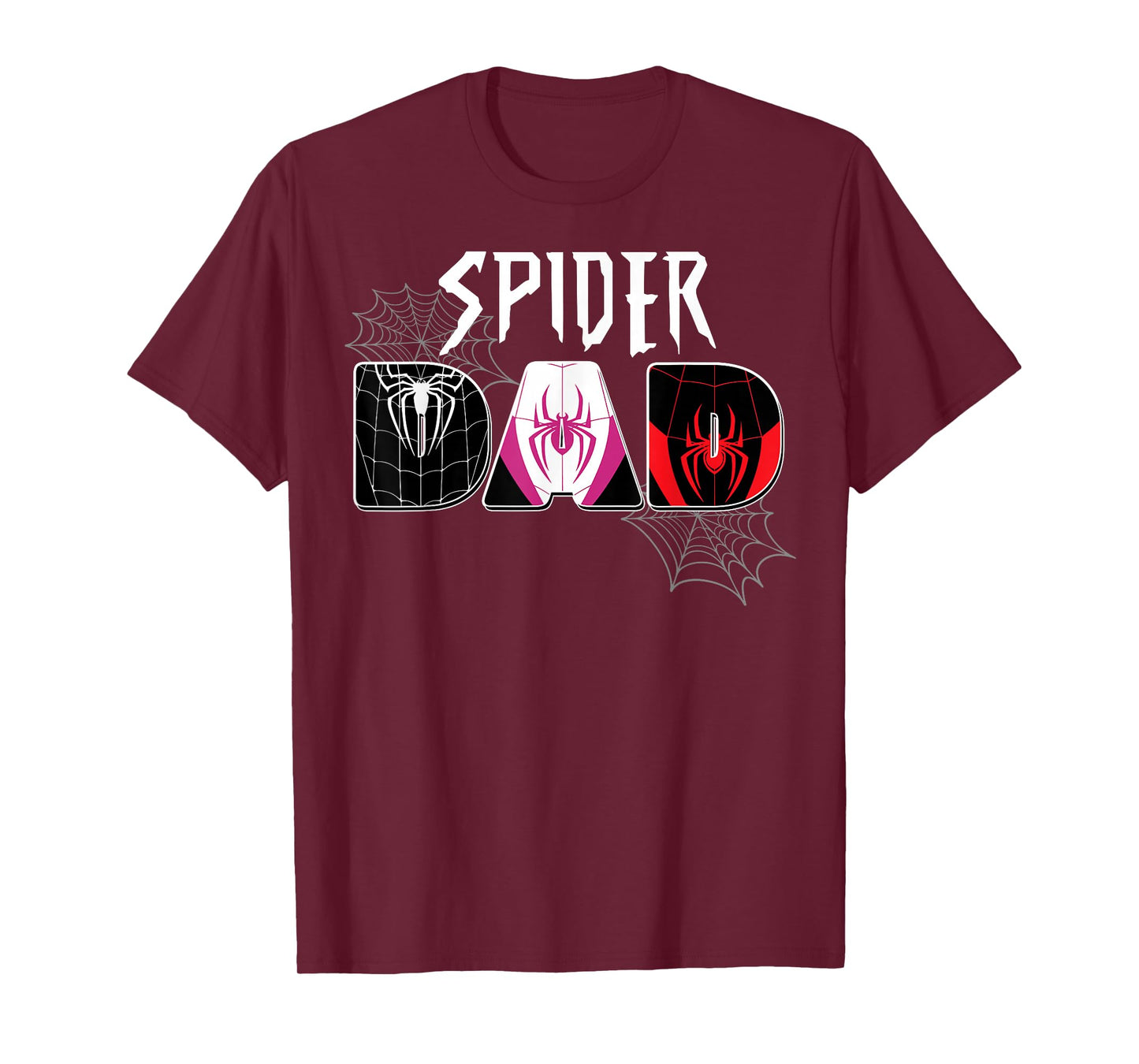 Mens Spider Dad Design Father's Day Matching Family Birthday T-Shirt