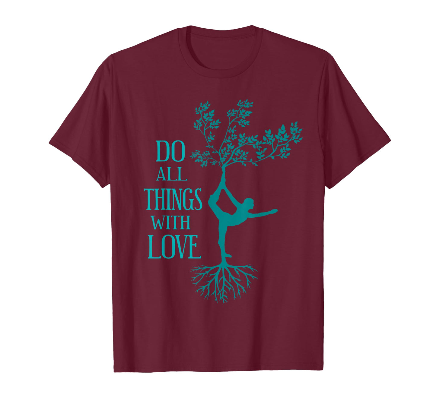 Yoga Love - Dancer Tree Pose T-Shirt T-Shirt