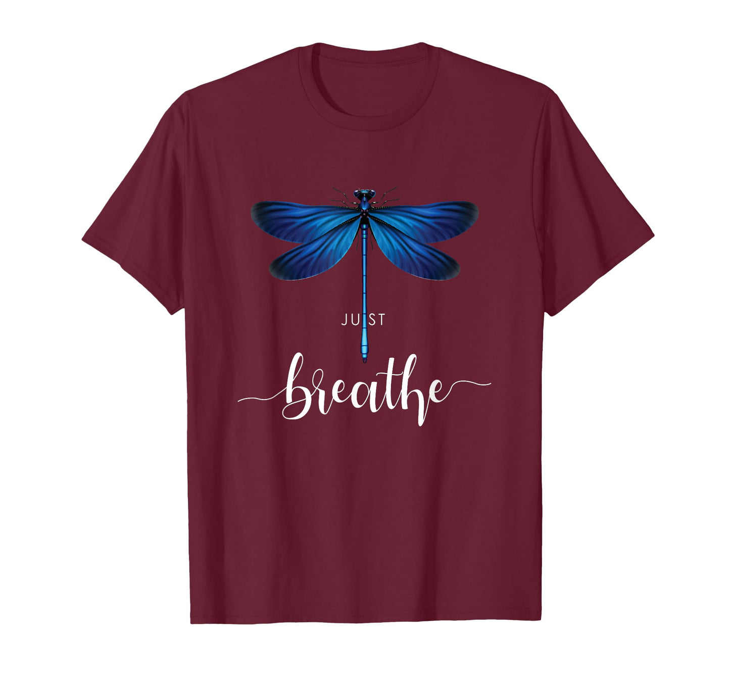 Just Dragonfly Tattoo Motif Summer Breathe Meditation Yoga Cute T-Shirt
