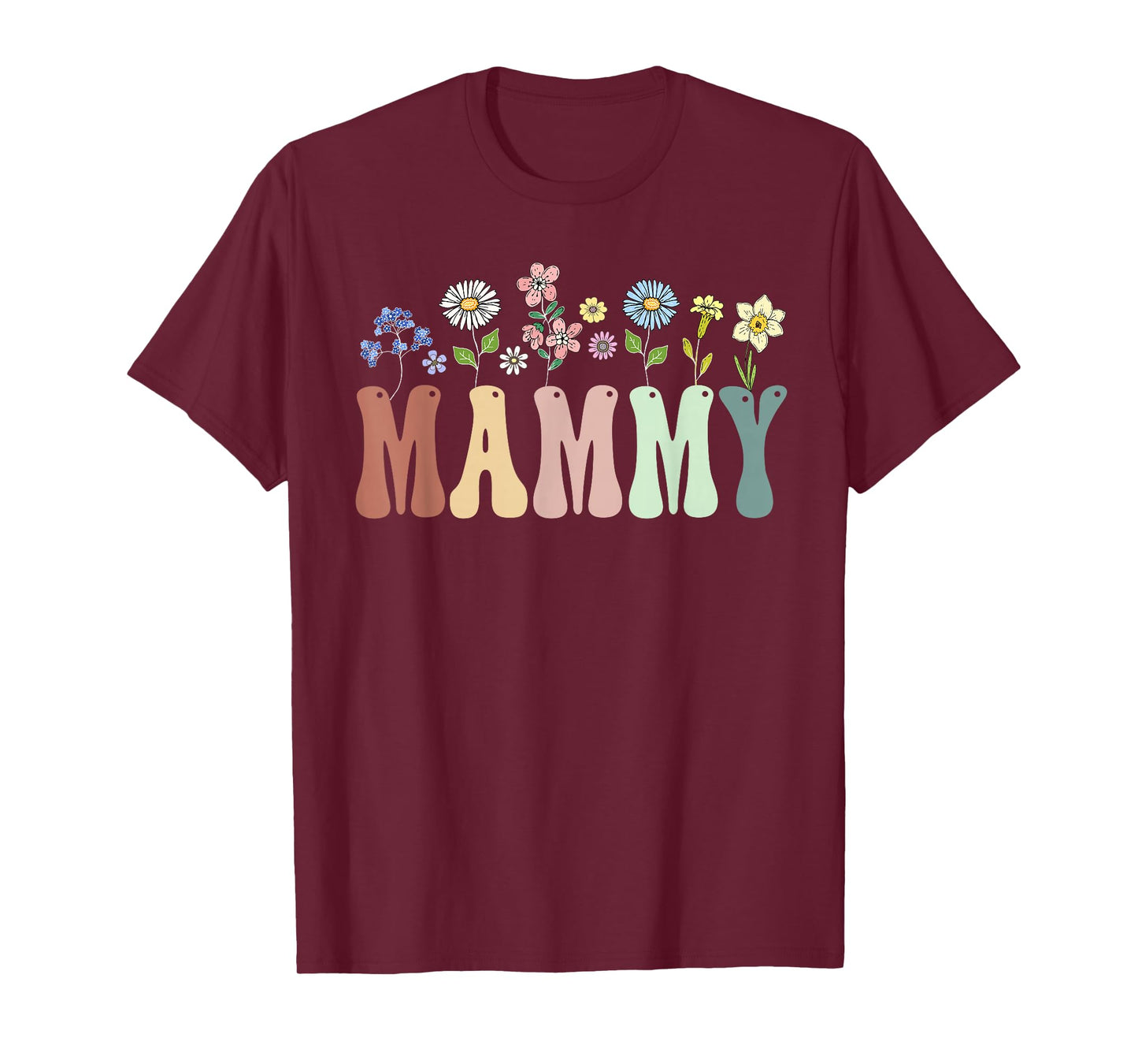 Mammy Gifts Women Wildflower Floral Design Mammy T-Shirt