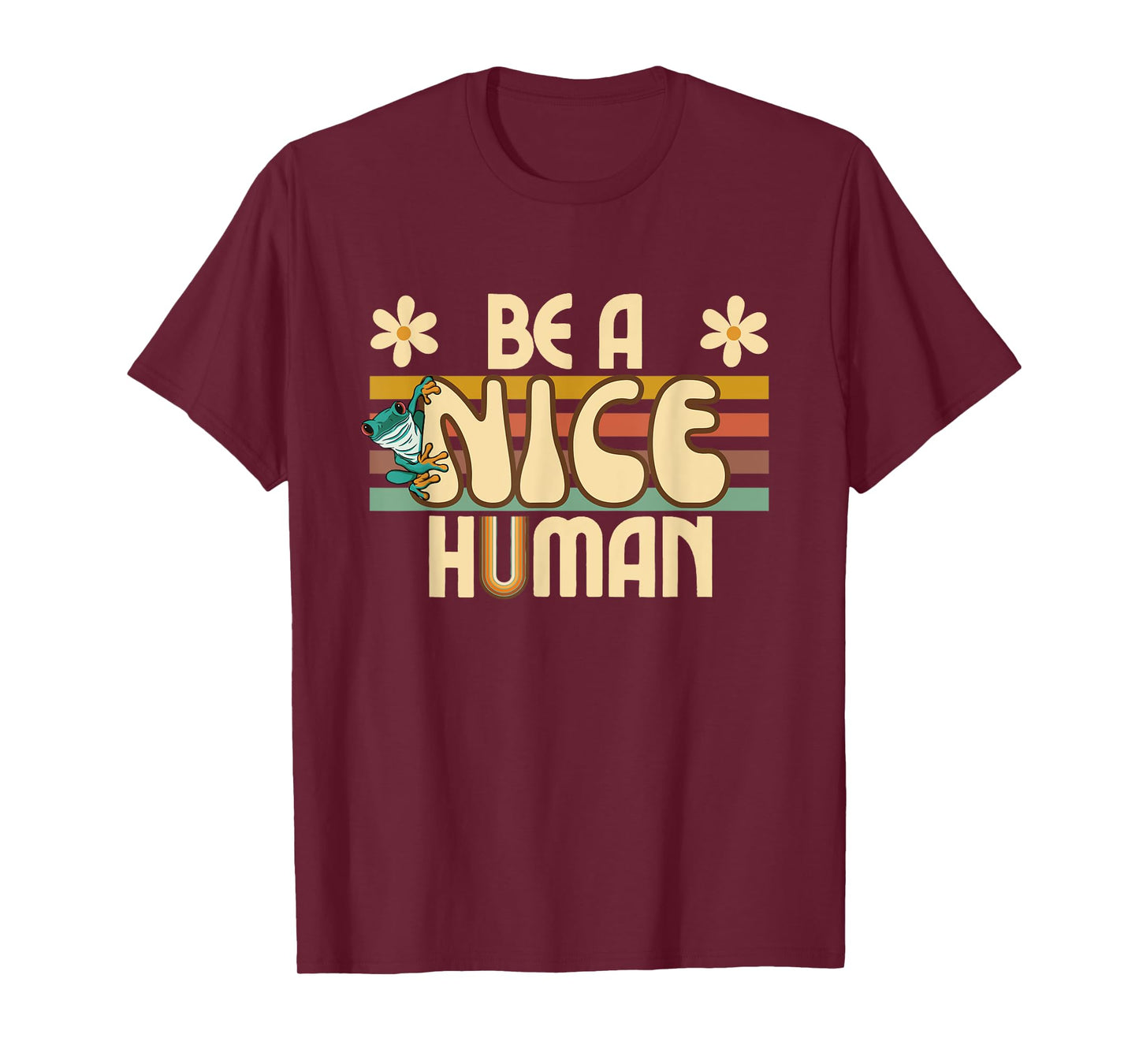 Be A Nice Human Retro Kindness T-Shirt