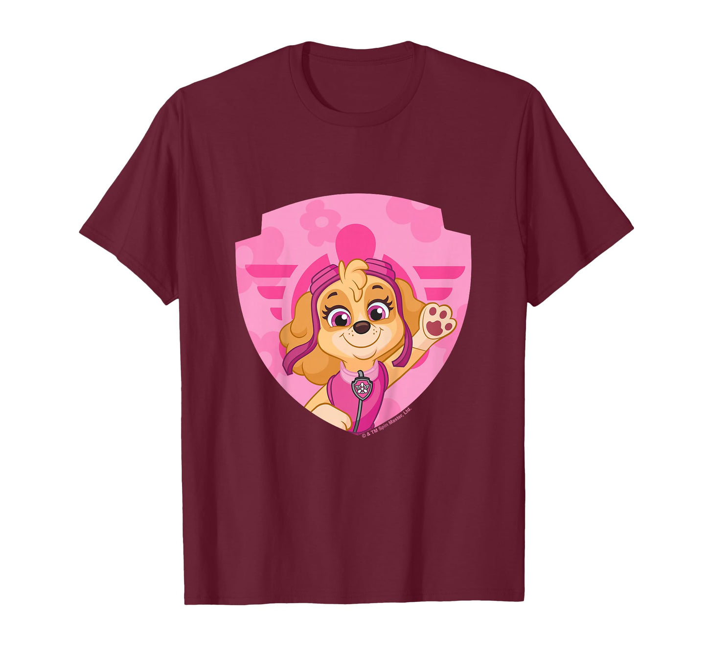 PAW Patrol Skye Big Chest Shield Emblem T-Shirt