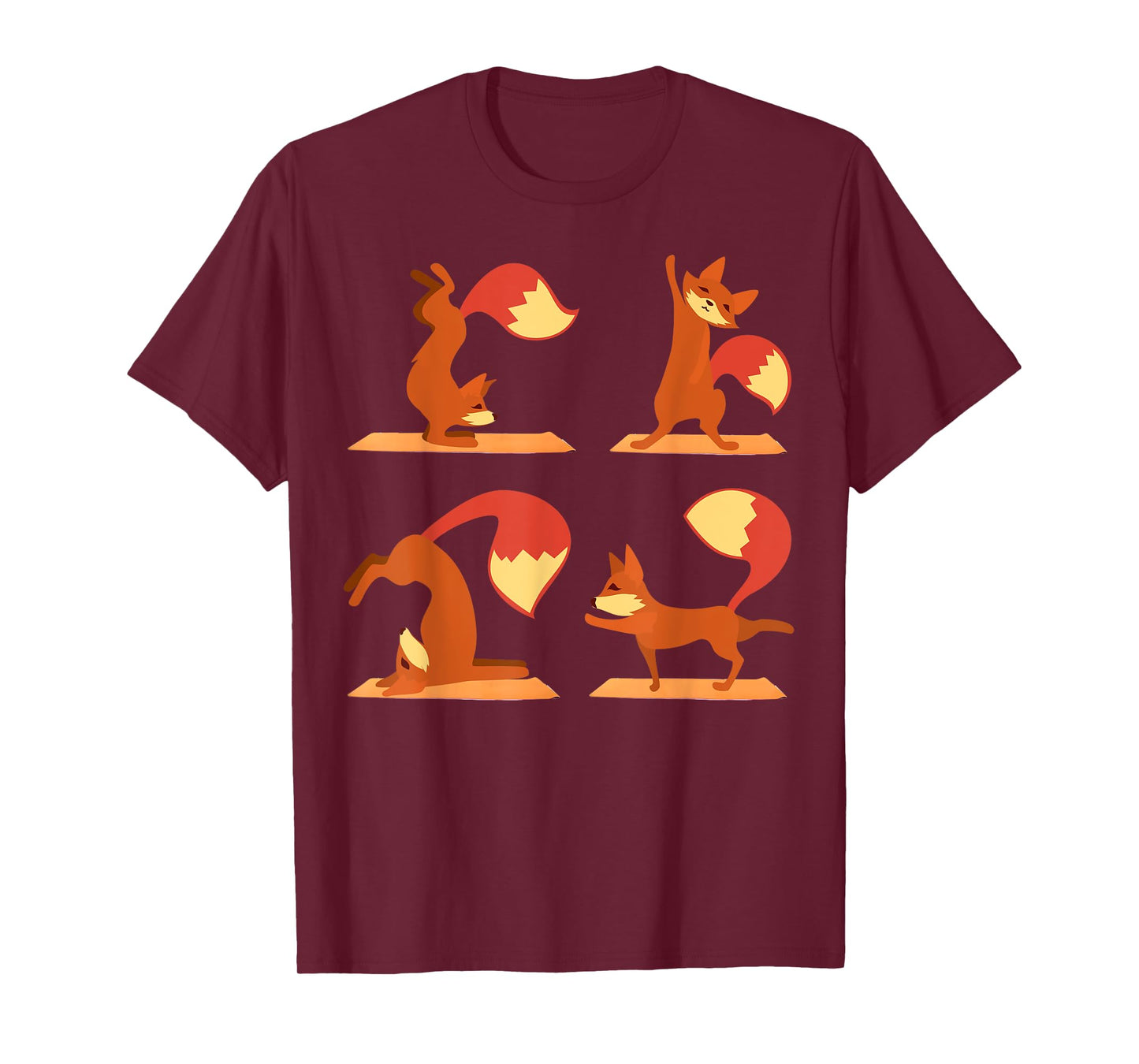 Fox Yoga TShirt Funny Gift for Fox Lovers T-Shirt