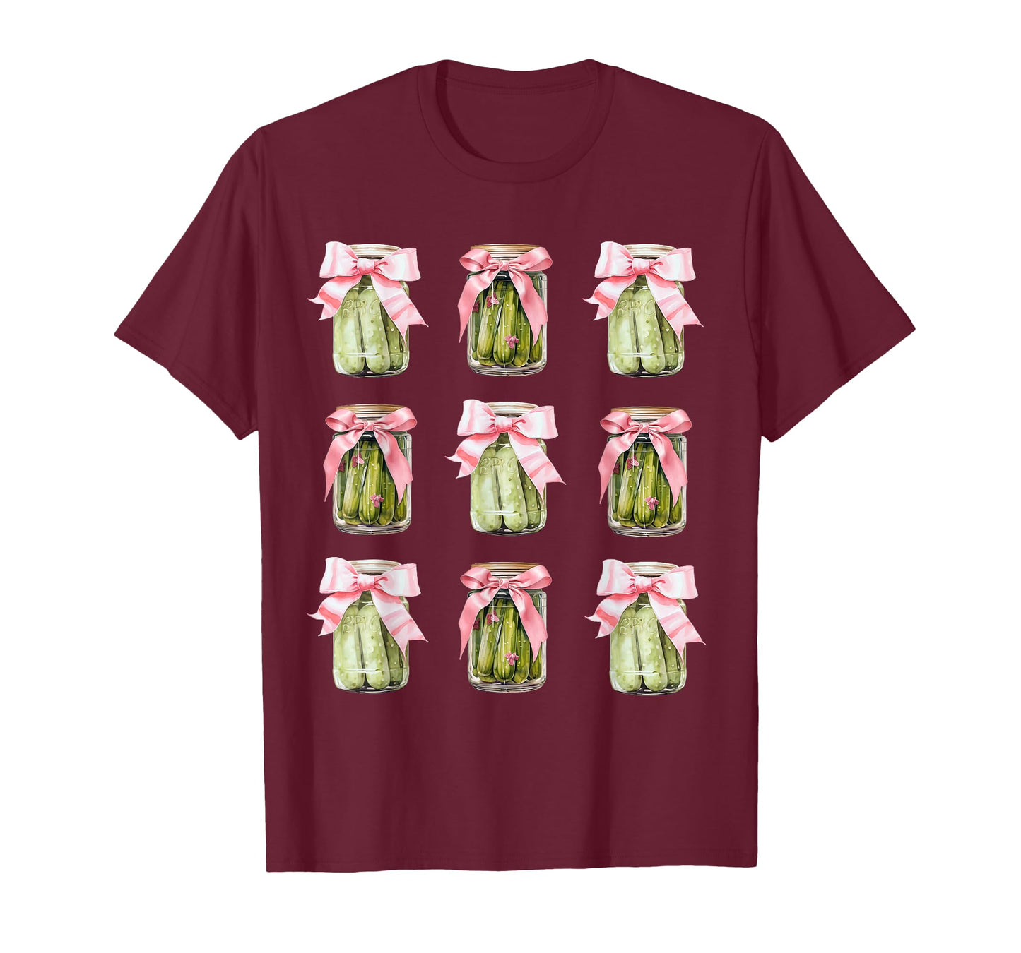 Pickle Jar Women Coquette Bow Pickle Party Birthday Girl T-Shirt