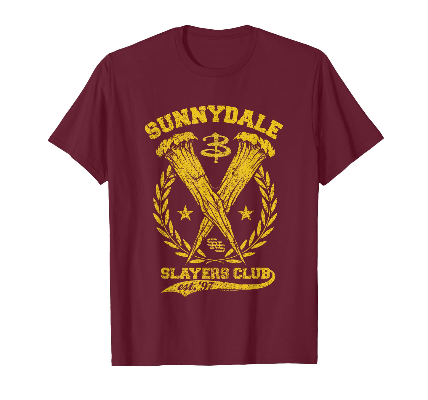 Buffy The Vampire Slayer Sunnydale Slayers Club Collegiate T-Shirt
