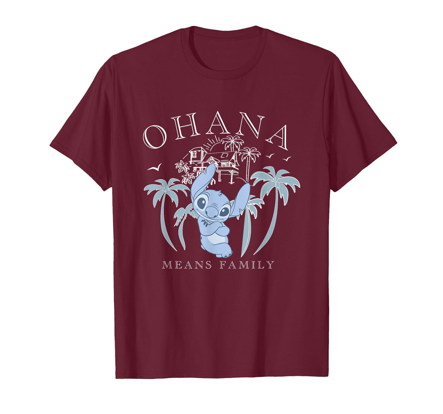 Disney Lilo & Stitch Ohana Means Family Beach T-Shirt
