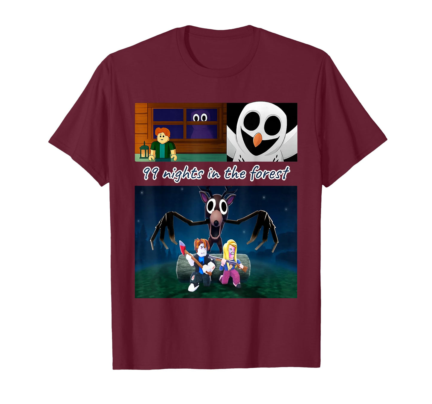99 Nights in The Forest Birthday Costume for Boys Girls Teen T-Shirt