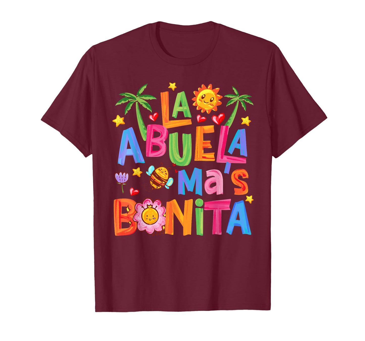 La Abuela Más Bonita Mom Cute Abuela Grandma Mother's Day T-Shirt