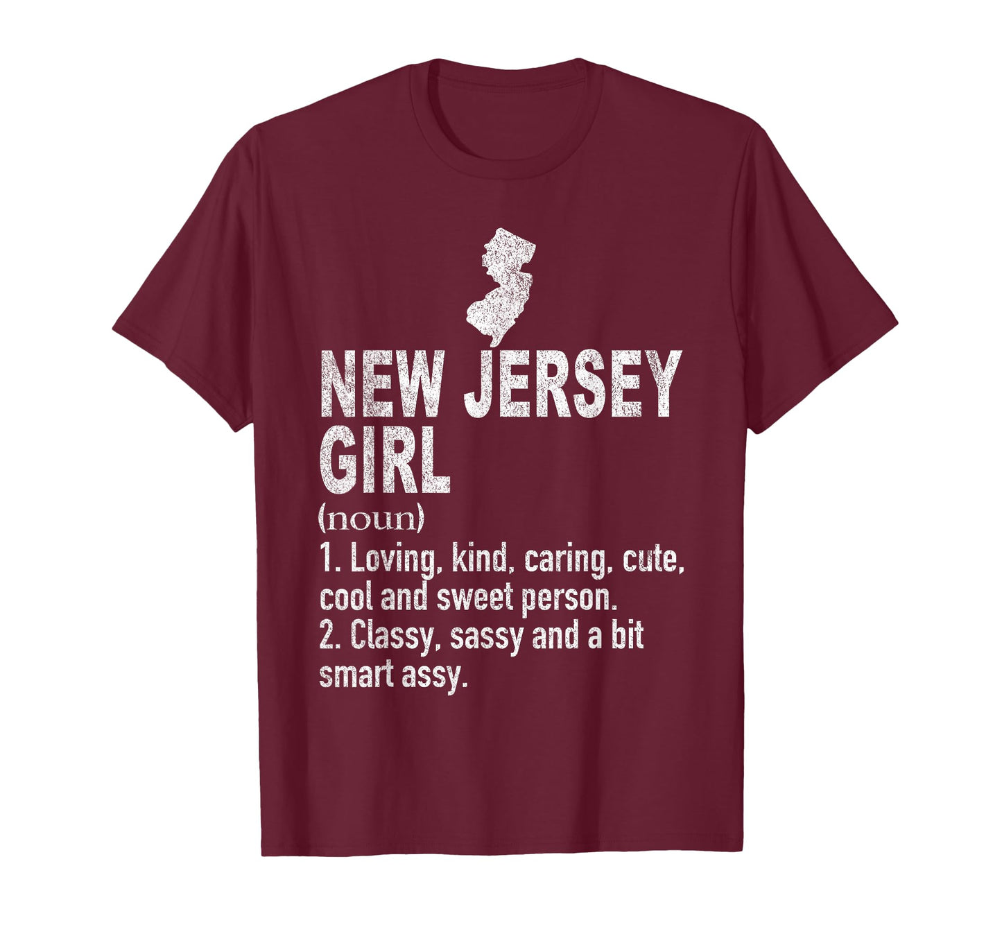 New Jersey Girl Definition Funny Hometown New Jersey T-Shirt