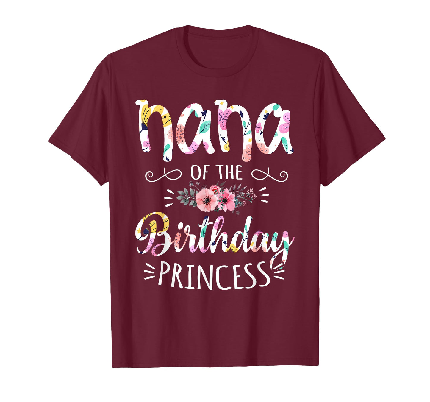 Nana of the Birthday Princess Birthday Party T-Shirt