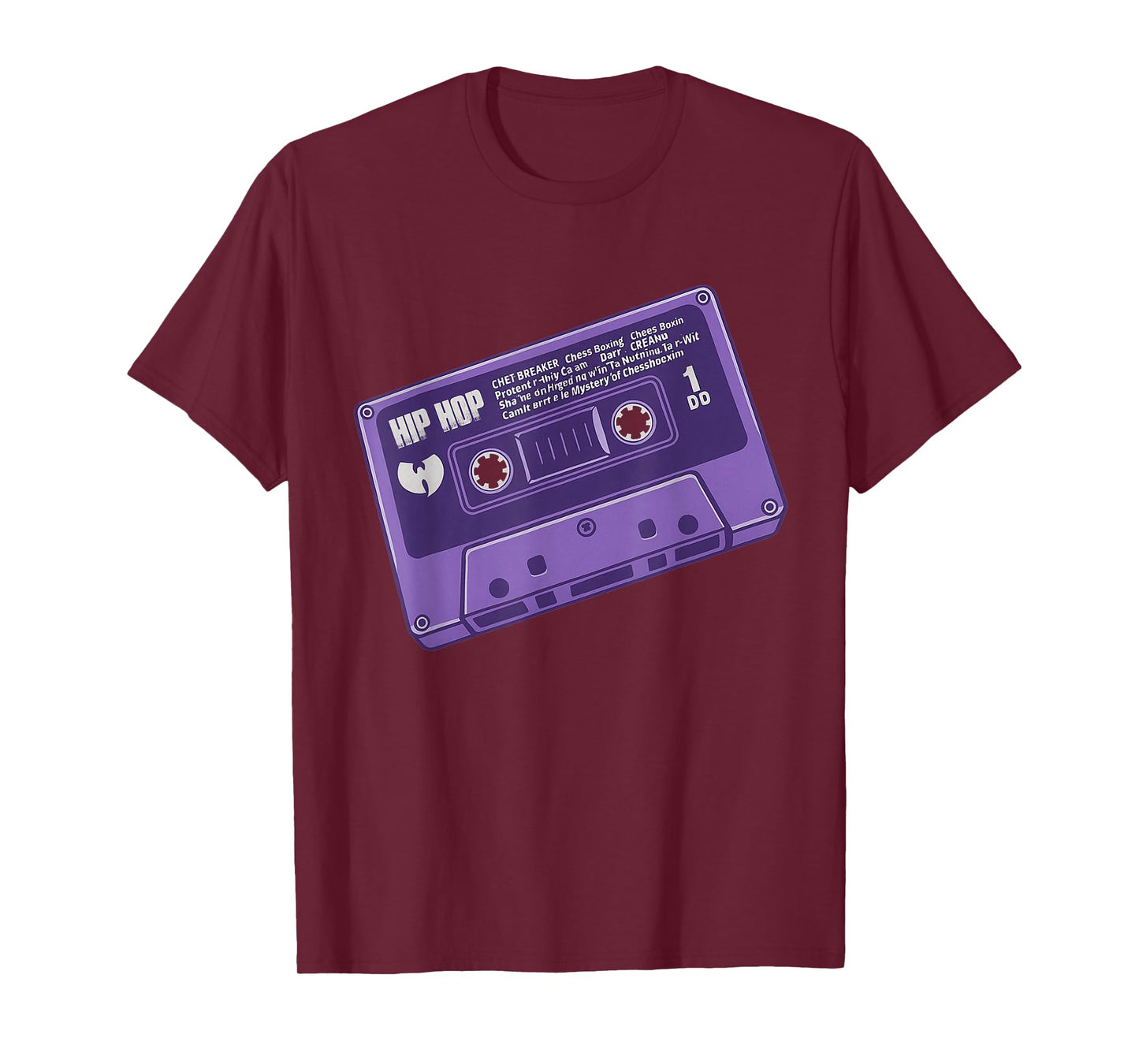 Purple Cassette Tape Retro Vintage 90s Hip Hop Music Lover T-Shirt