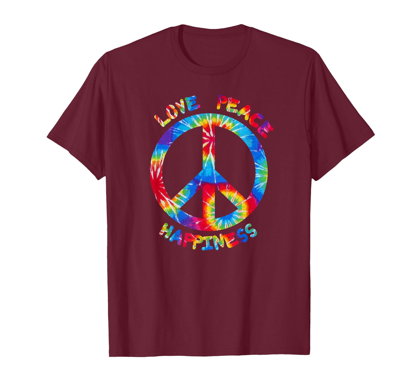 Hippie Peace Love Happiness I Peace Sign Hippies T-Shirt
