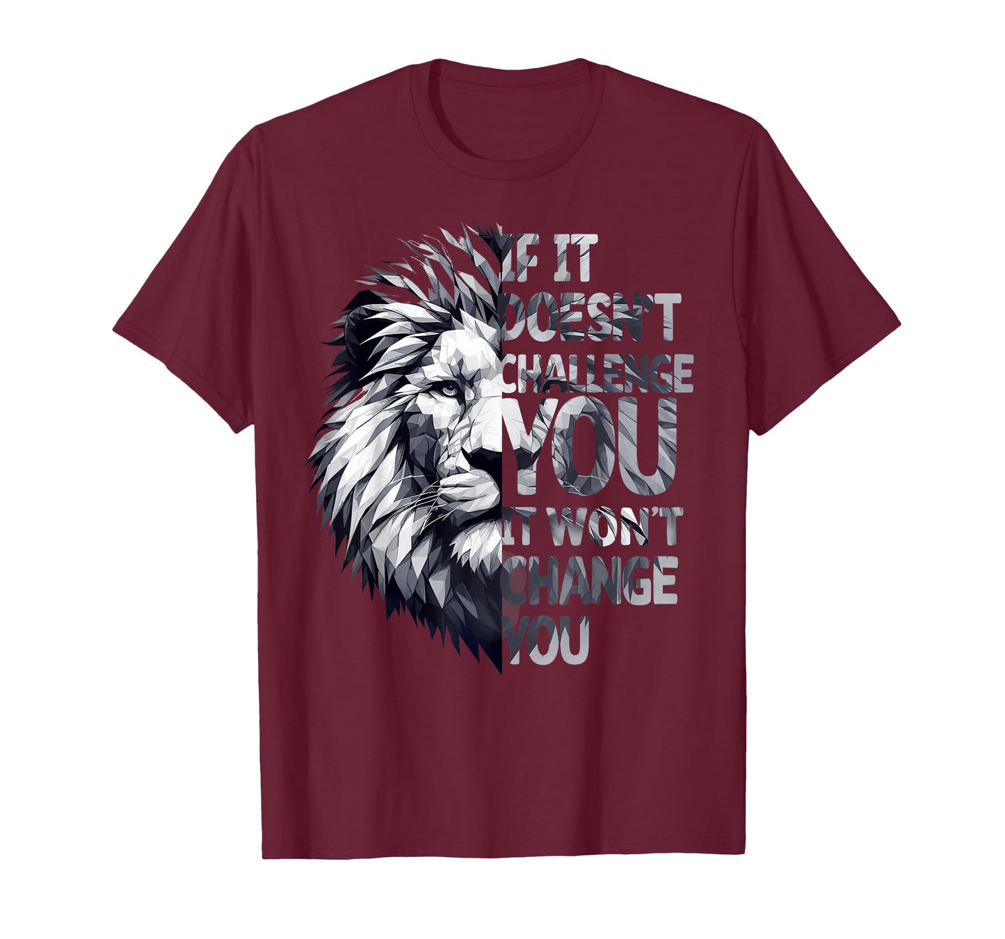 Funny Workout Gym Jokes Bodybuilding Tee Fitness If It Doesn't Challenge You, It Won't Change You Funny Gym T-Shirt