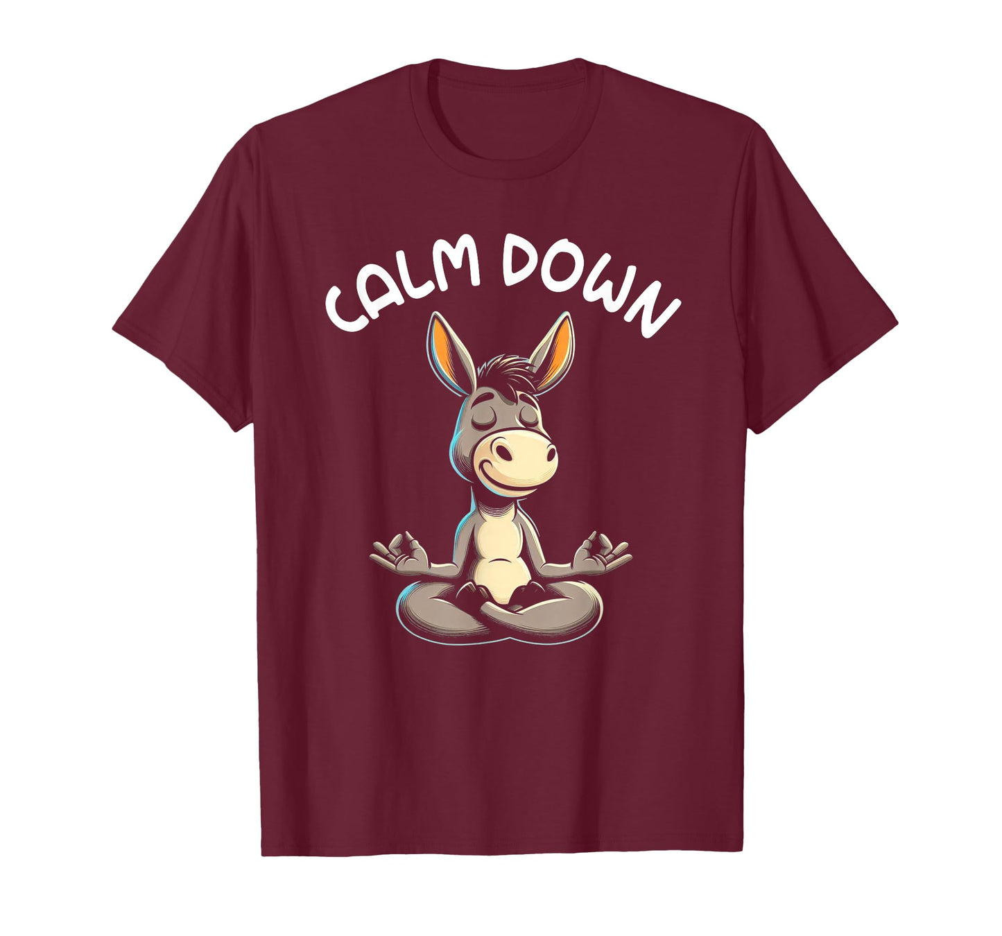 Donkey Calm Down Yoga Meditation T-Shirt