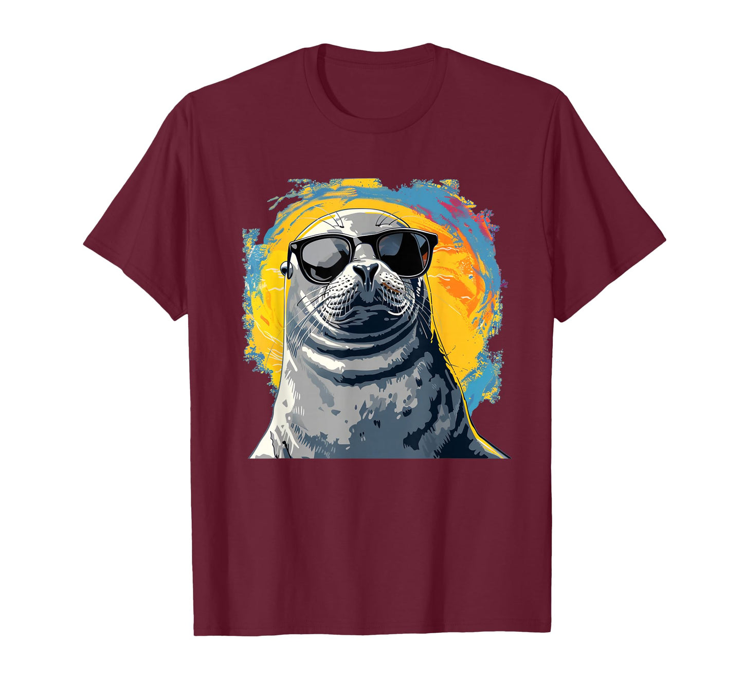 Seal face with glasses for funny sea animals lovers T-Shirt