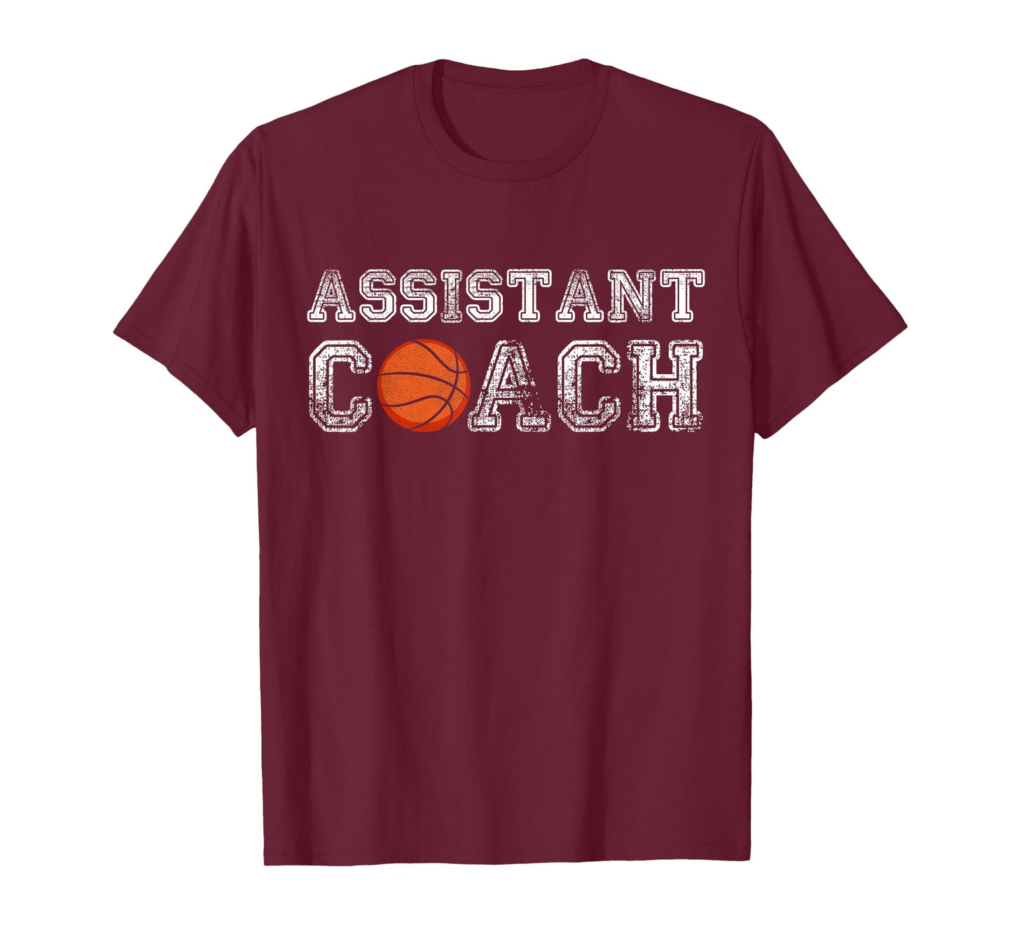 Assistant Basketball Coach Appreciation Coaching Distressed T-Shirt