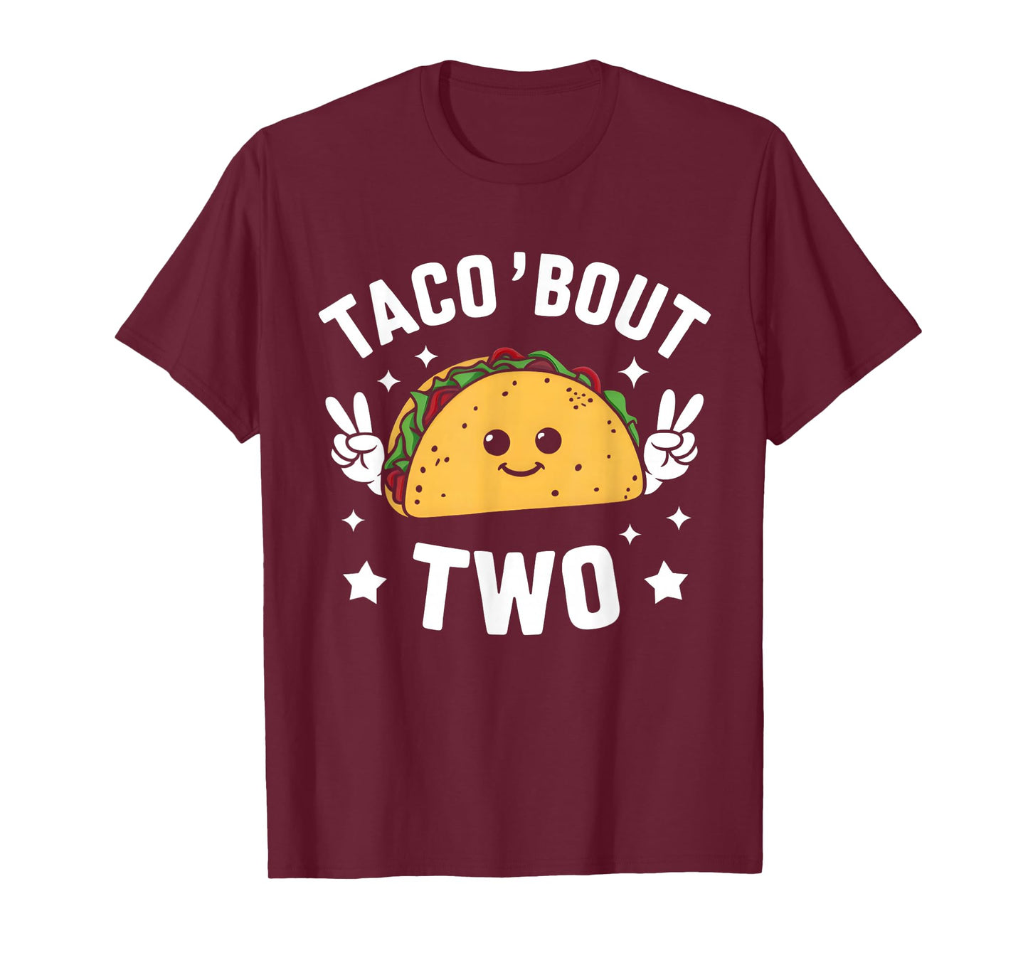 Taco Bout Two Mexican 2 year old Boy Girls Second Birthday T-Shirt