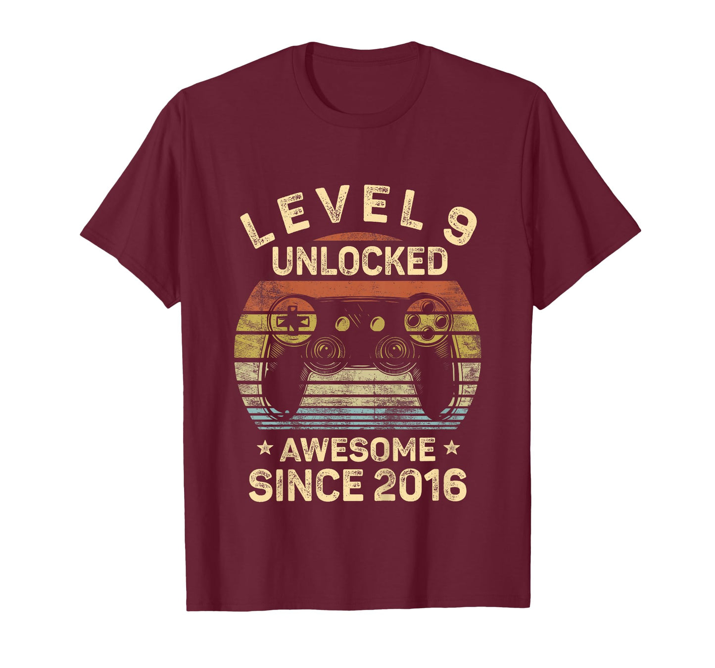 Kids Level 9 Unlocked 9th Birthday 9 Year Old Gifts Gamer Bday T-Shirt