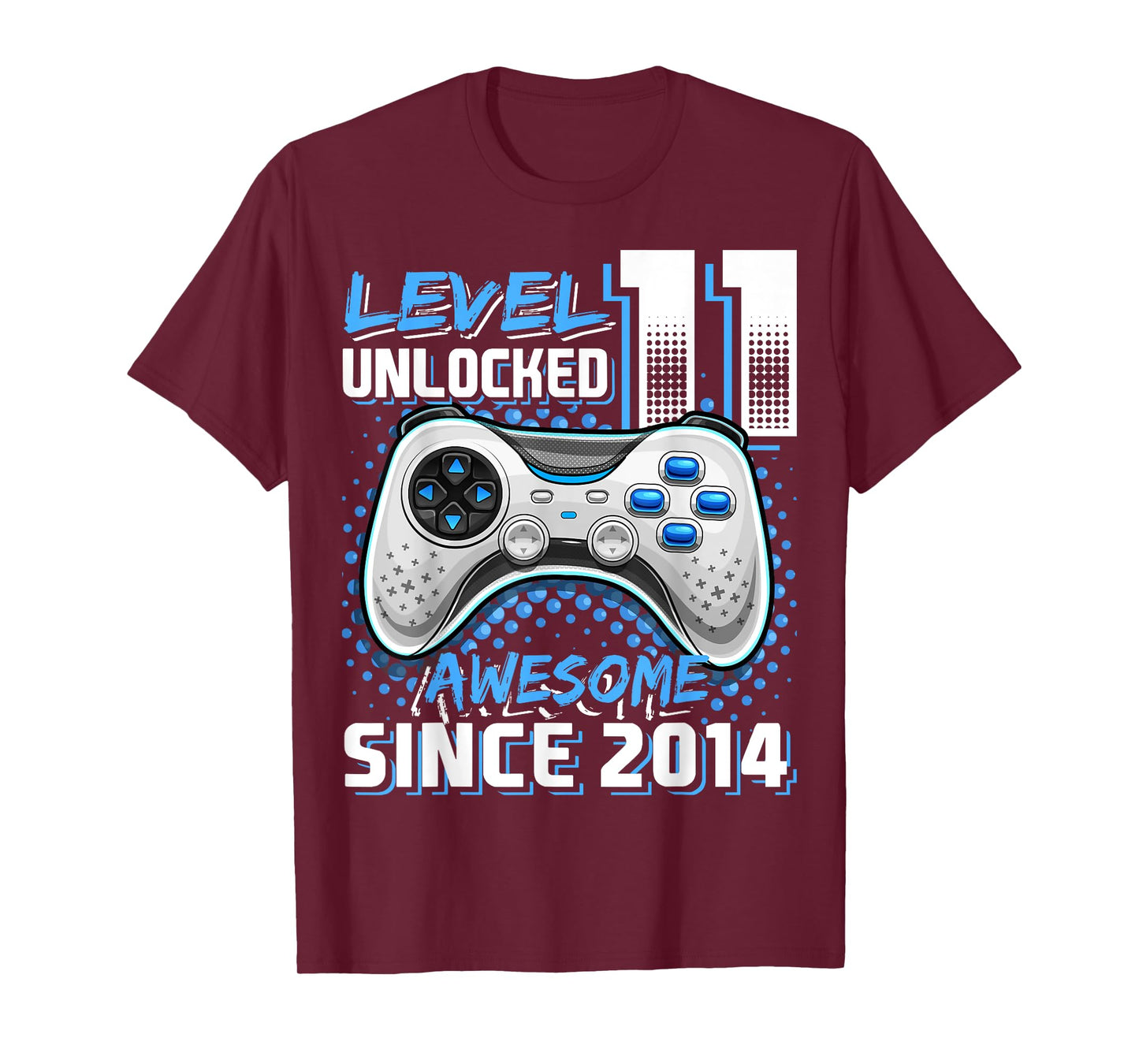 11th Birthday Boy Level 11 Gamer 11 Year Video Game Party T-Shirt