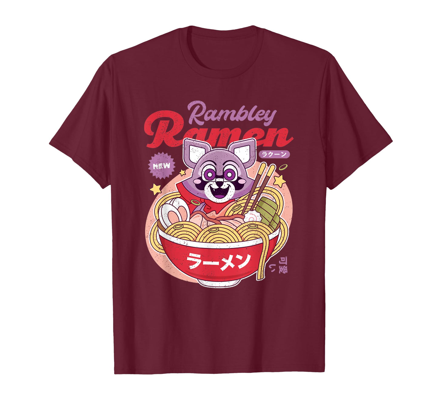 Vintage Rambley The Japanese Raccoon Ramen T-Shirt