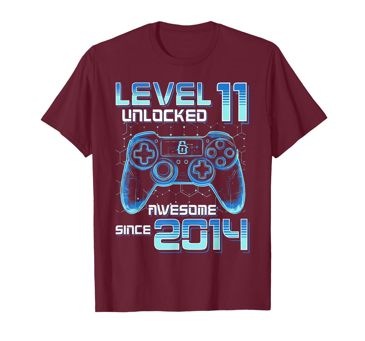 Level 11 Unlocked Video Game Party 11th Birthday Gamer Boys T-Shirt