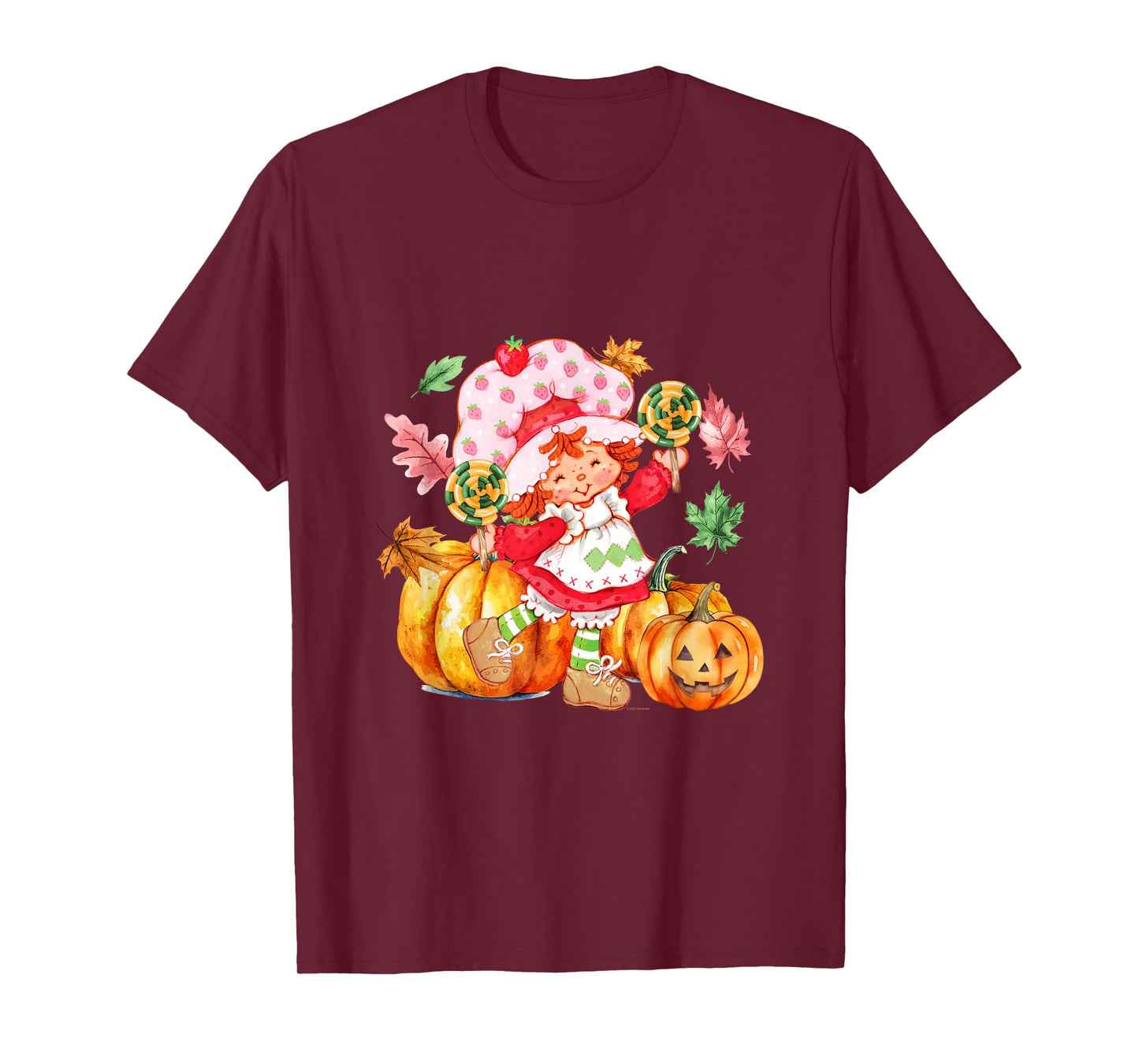 Strawberry Shortcake Halloween Pumpkins And Candy Fall Vibes T-Shirt