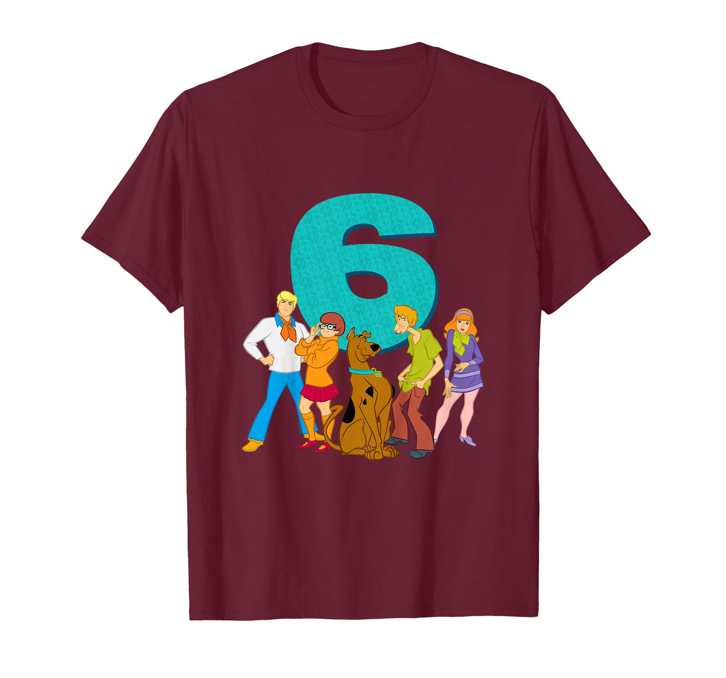 Kids Scooby-Doo 6th Birthday This Meddling Kid is 6 T-Shirt