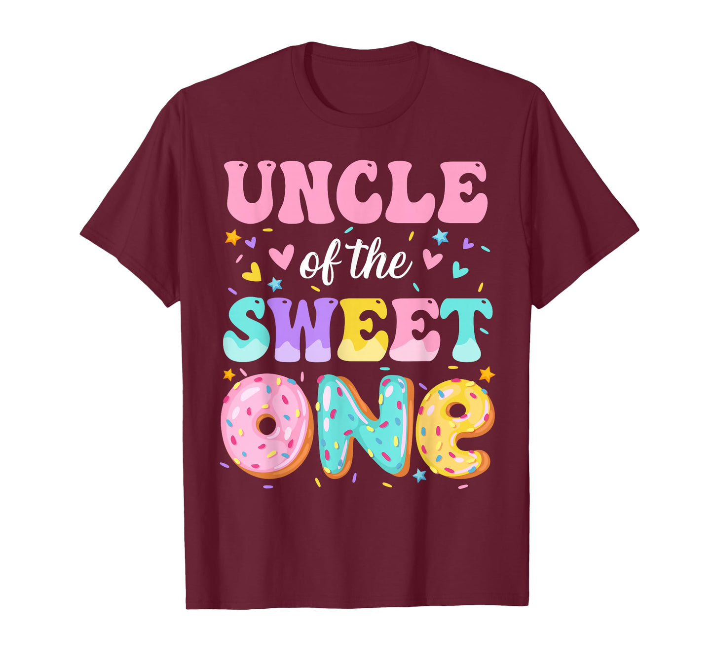 Uncle Of The Sweet One 1st Birthday Donut Bday Party T-Shirt