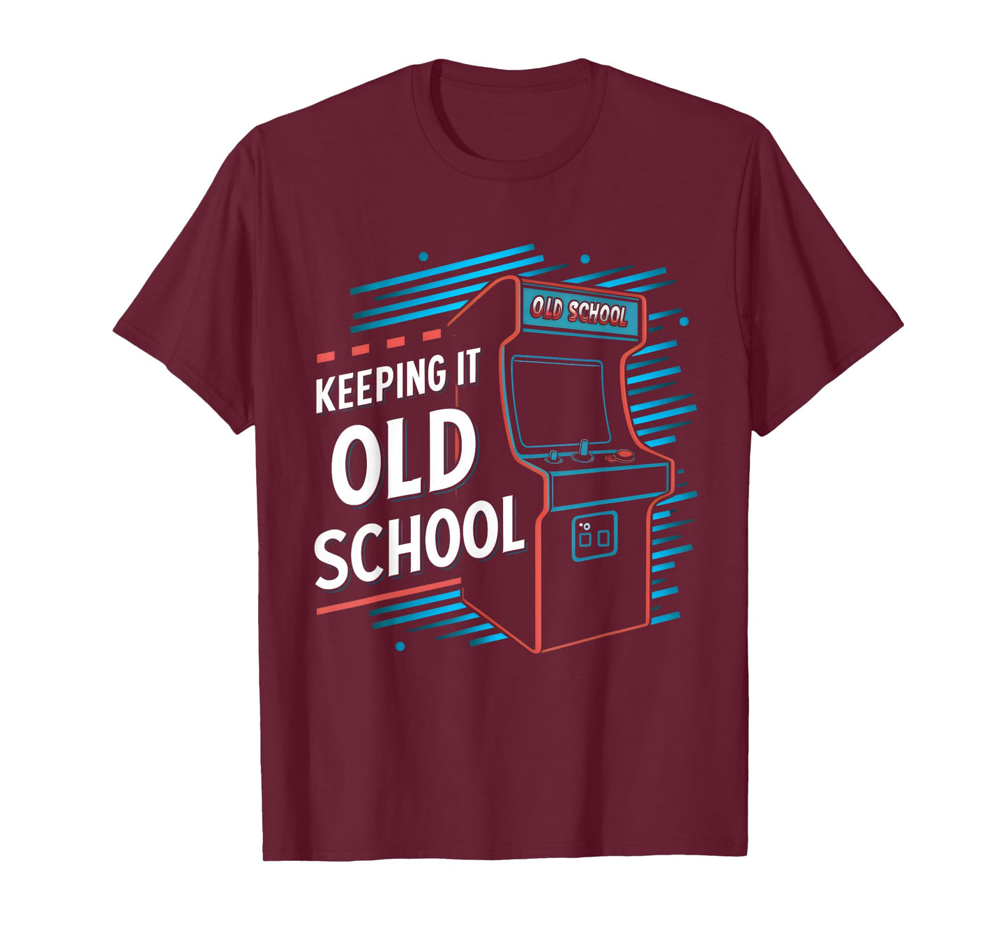 Keeping It Old School Gamer Vintage 80's 90's Arcade Gaming T-Shirt
