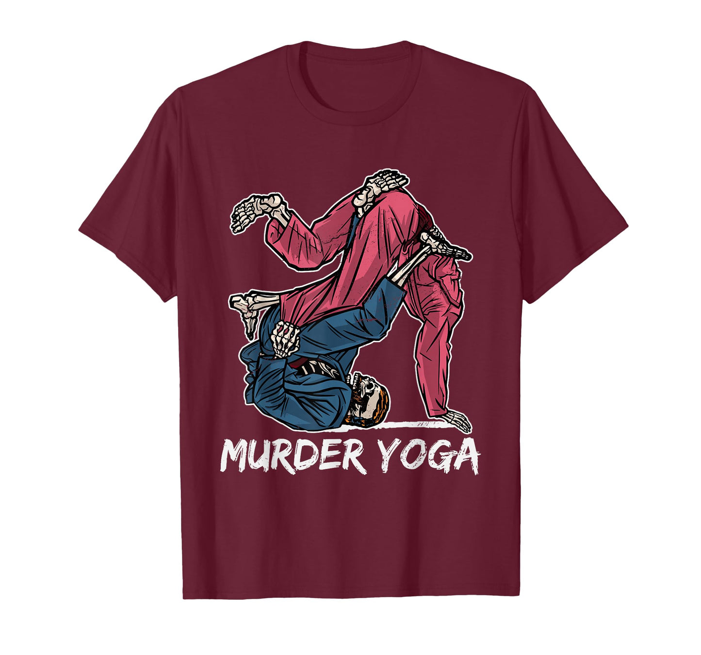 Retro Brazilian Jui Jitsu Clothing Murder Yoga BJJ Grappling Vintage Jujutsu Martial Arts T-Shirt