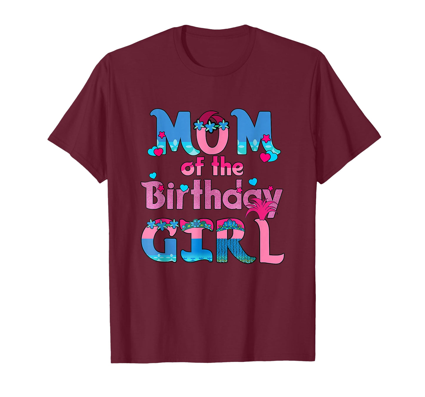 Family Party Decorations Mom Of The Birthday Girl T-Shirt