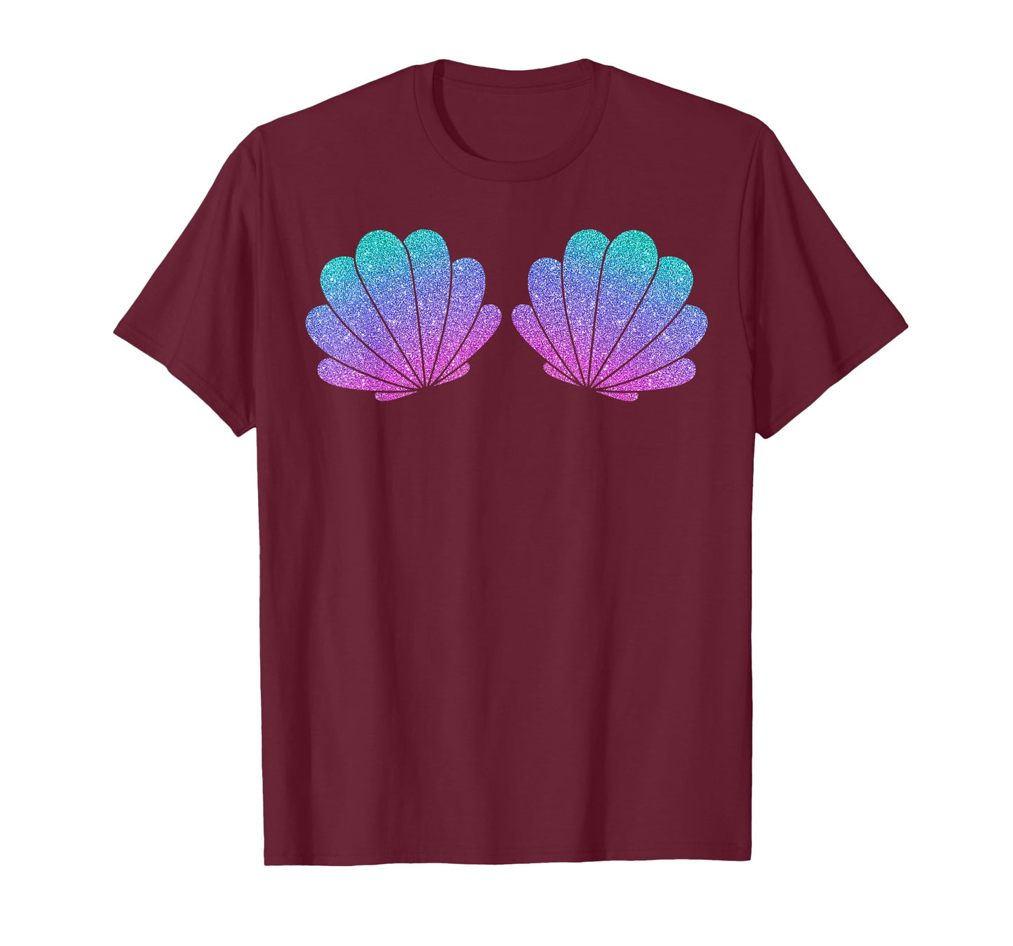 Sea Shell Mermaid Summer Costume Beach Vibes Birthday Party T-Shirt
