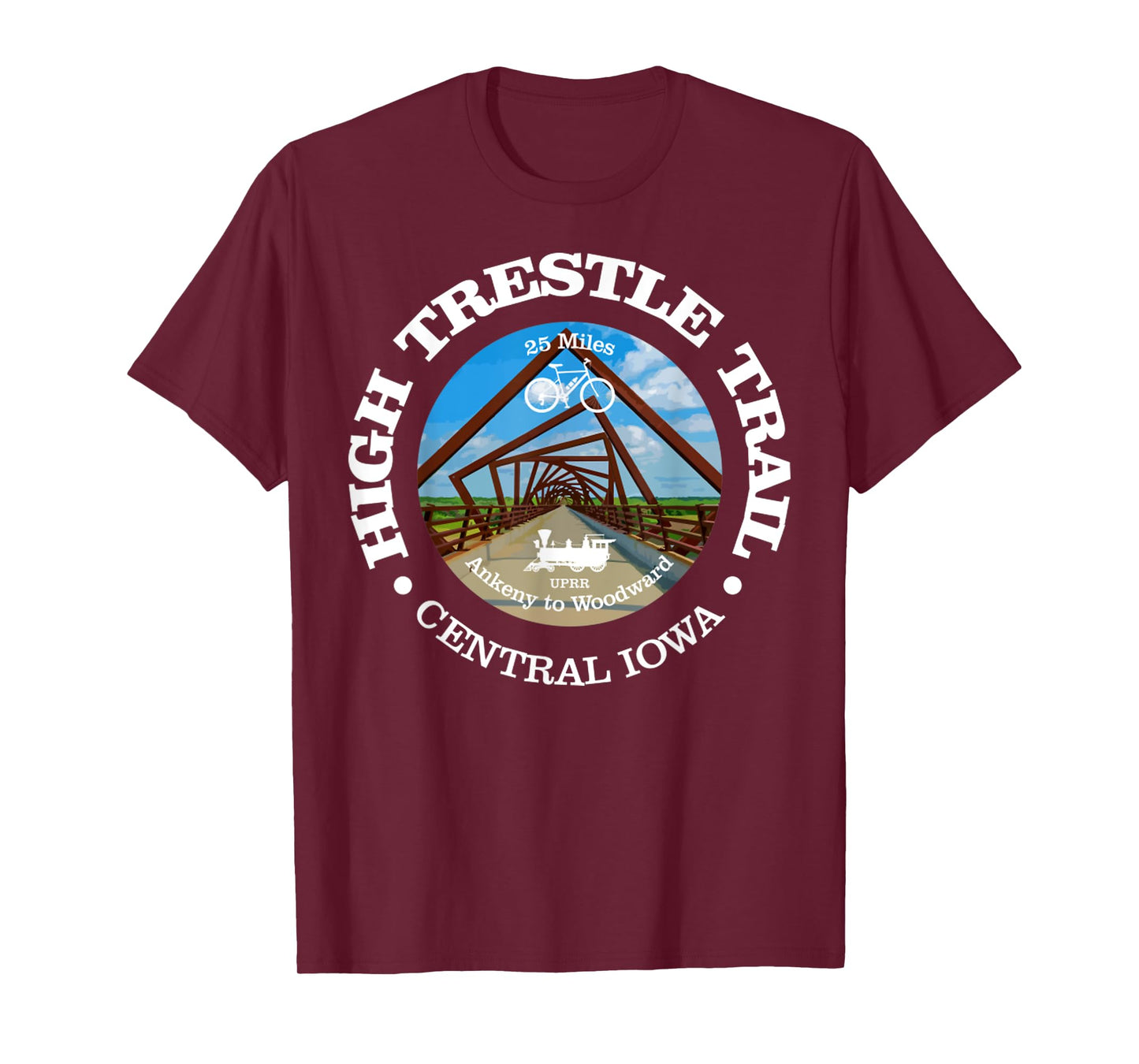 High Trestle Trail Funny Cycling High Trestle Iowa T-Shirt