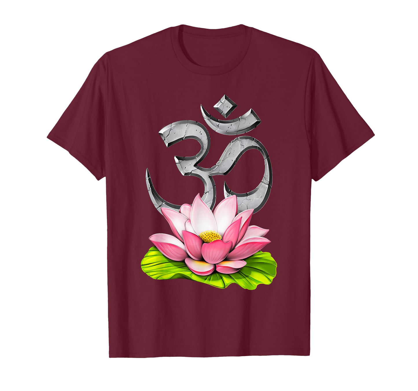 Yoga Lotus Om Symbol Zen Meditation Spiritual Buddhist T-Shirt